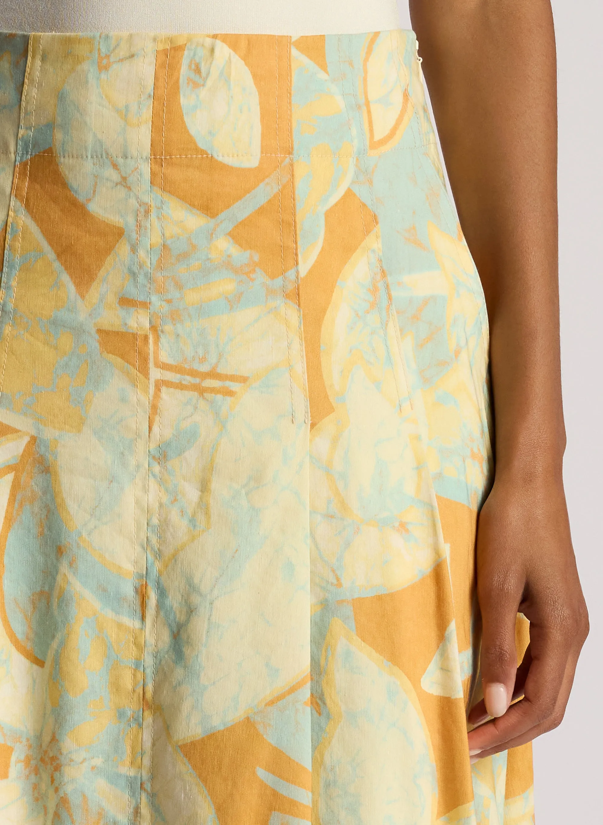 Eve Linen Poplin Midi Skirt sold by A.L.C. product image thumbnail 2