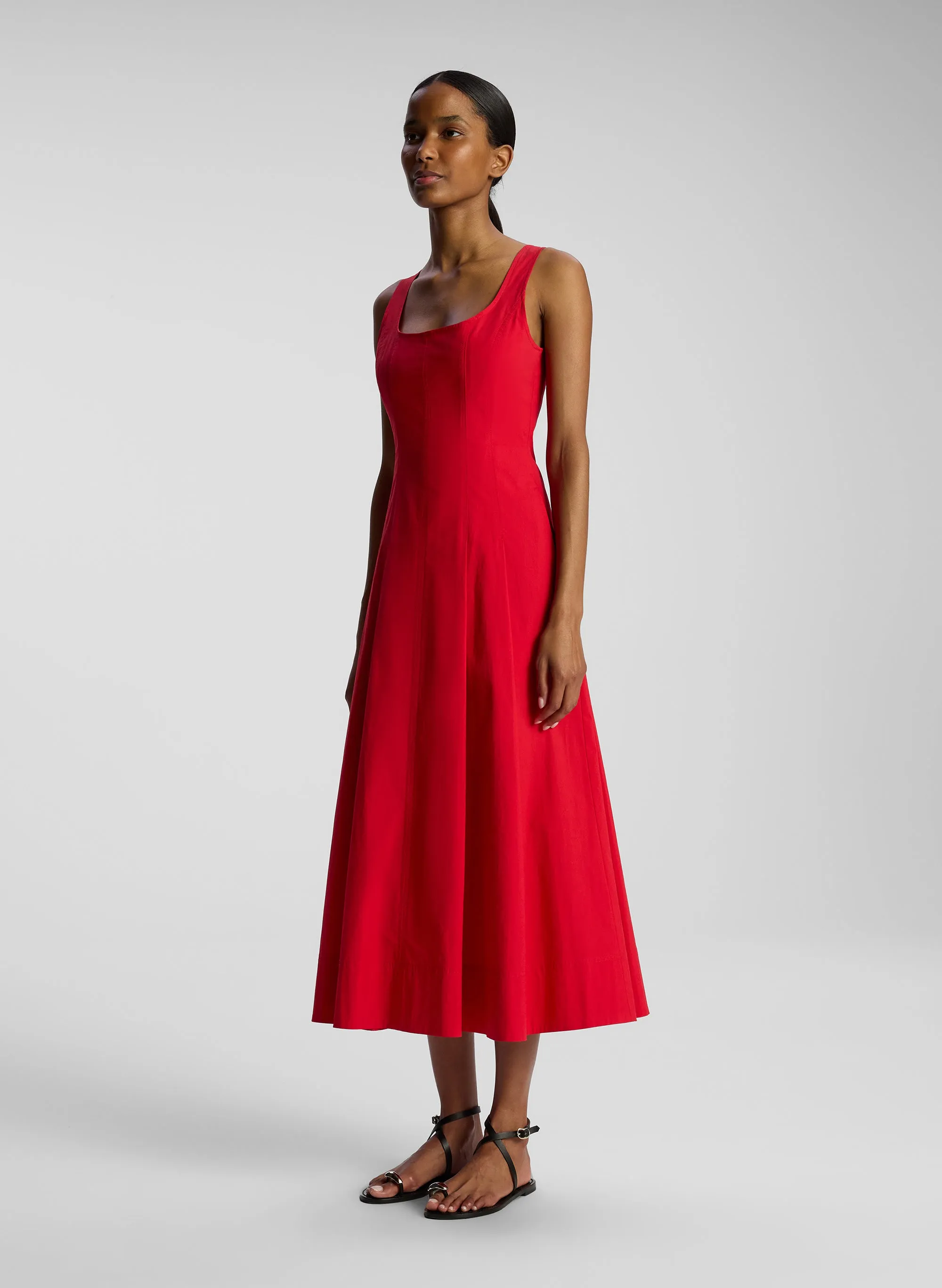Isabel Cotton Midi Dress sold by A.L.C. product image thumbnail 4