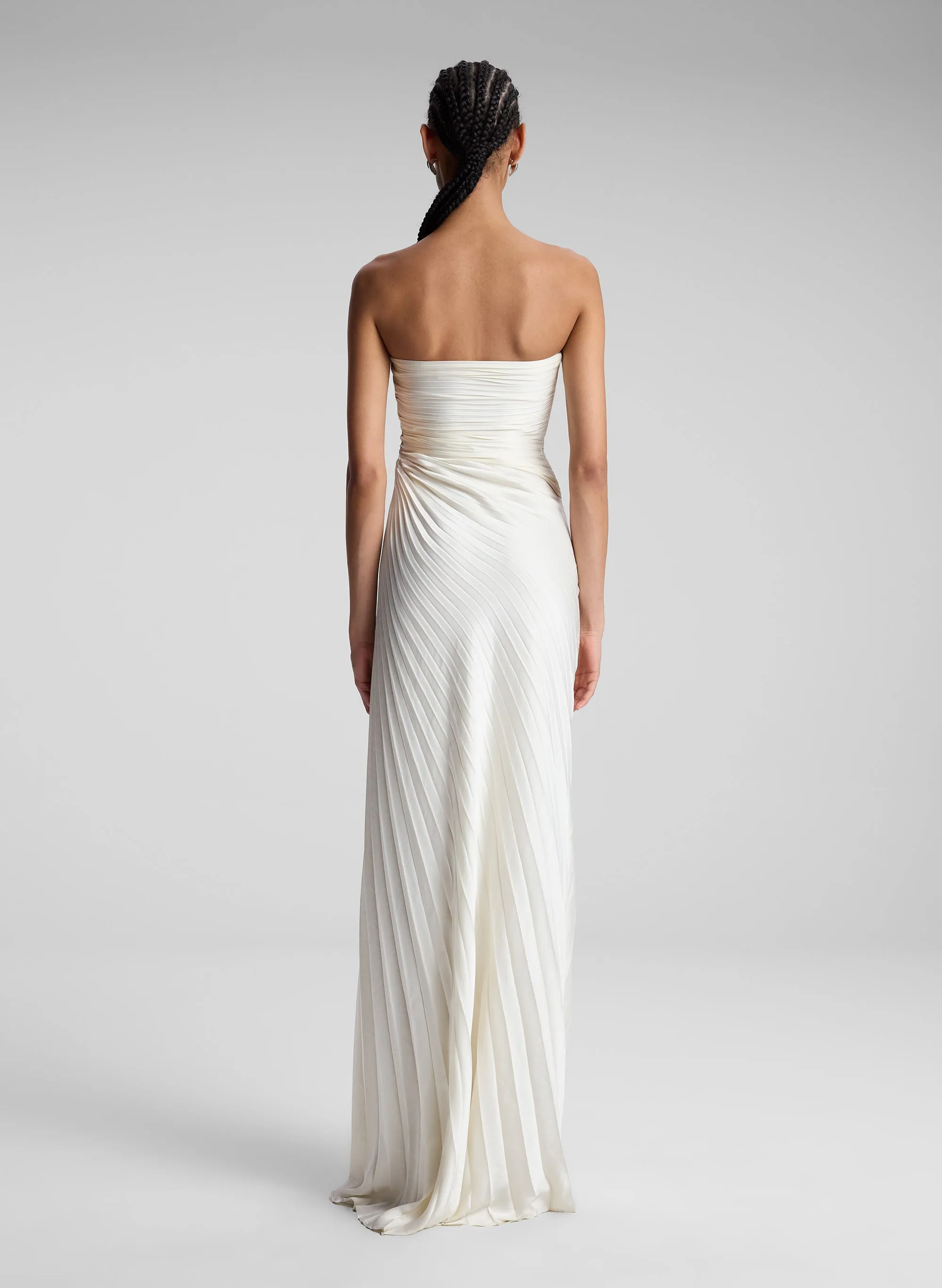 Bianca Strapless Pleated Maxi Dress sold by A.L.C. product image thumbnail 5