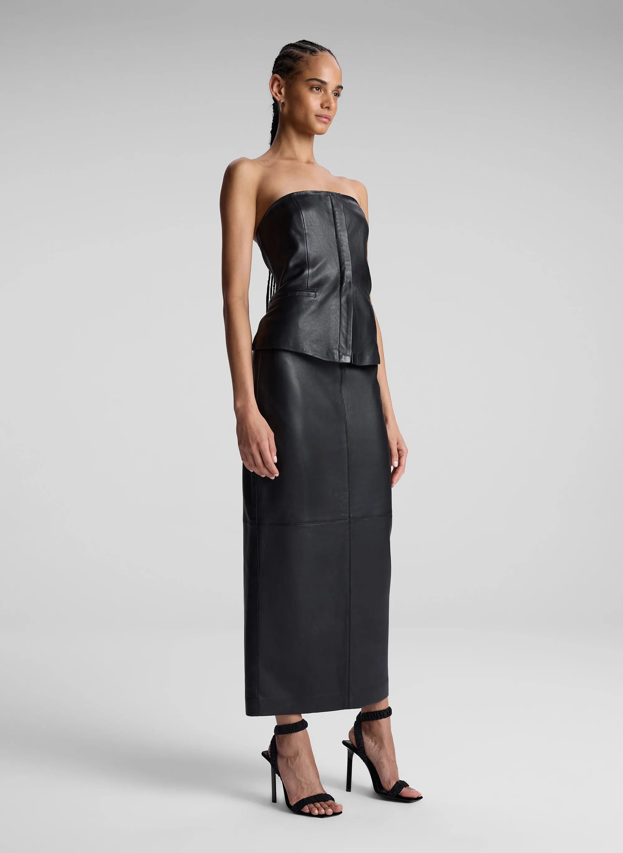 Renee Strapless Leather Top sold by A.L.C. product image thumbnail 3