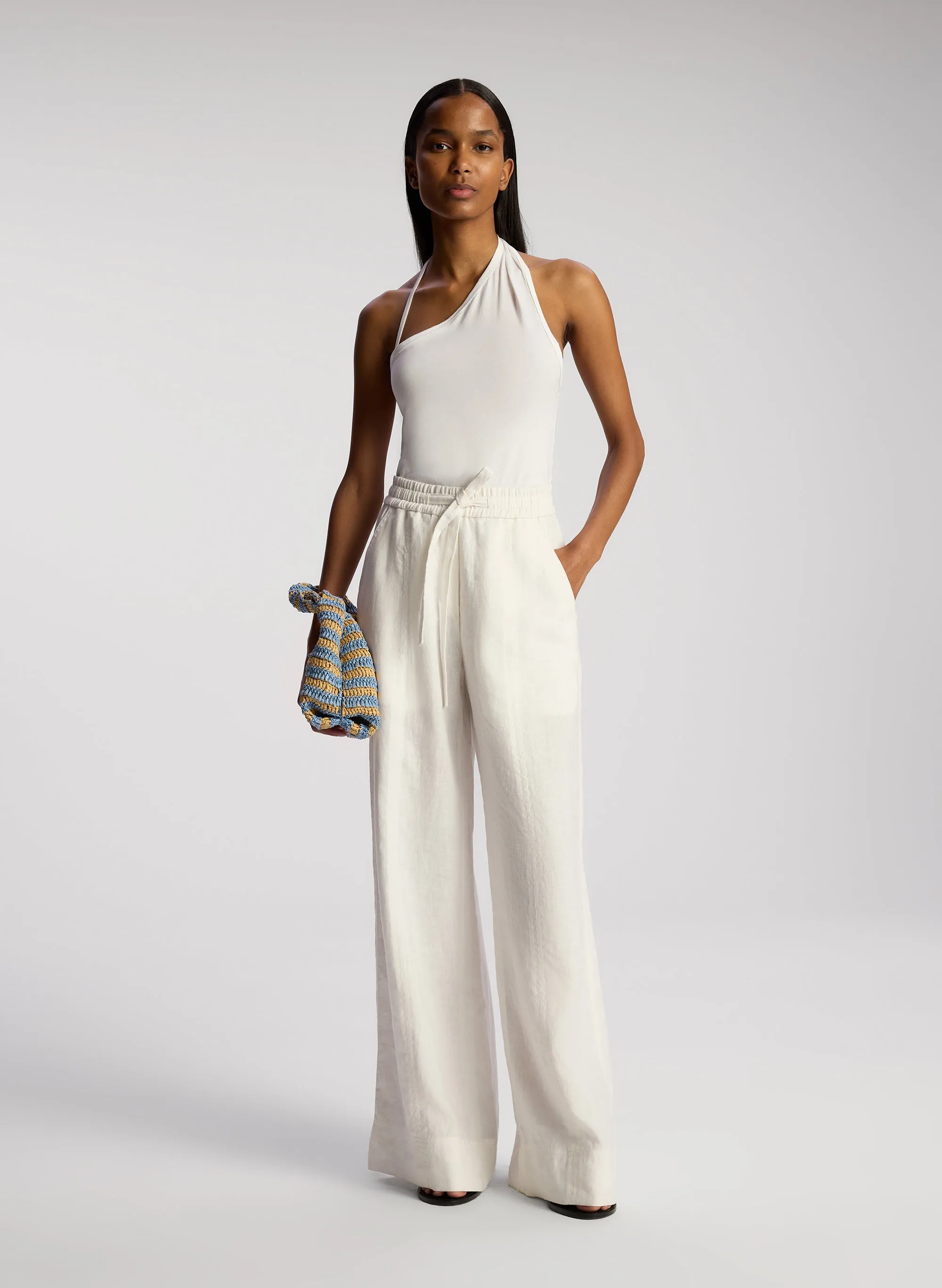 Holden Relaxed Linen Wide Leg Pant sold by A.L.C. product image thumbnail 3