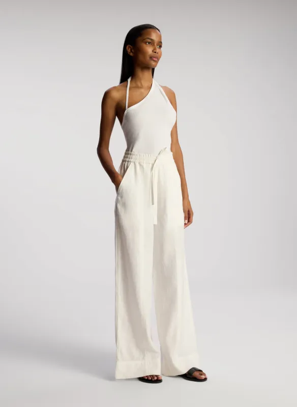 Holden Relaxed Linen Wide Leg Pant made by A.L.C.