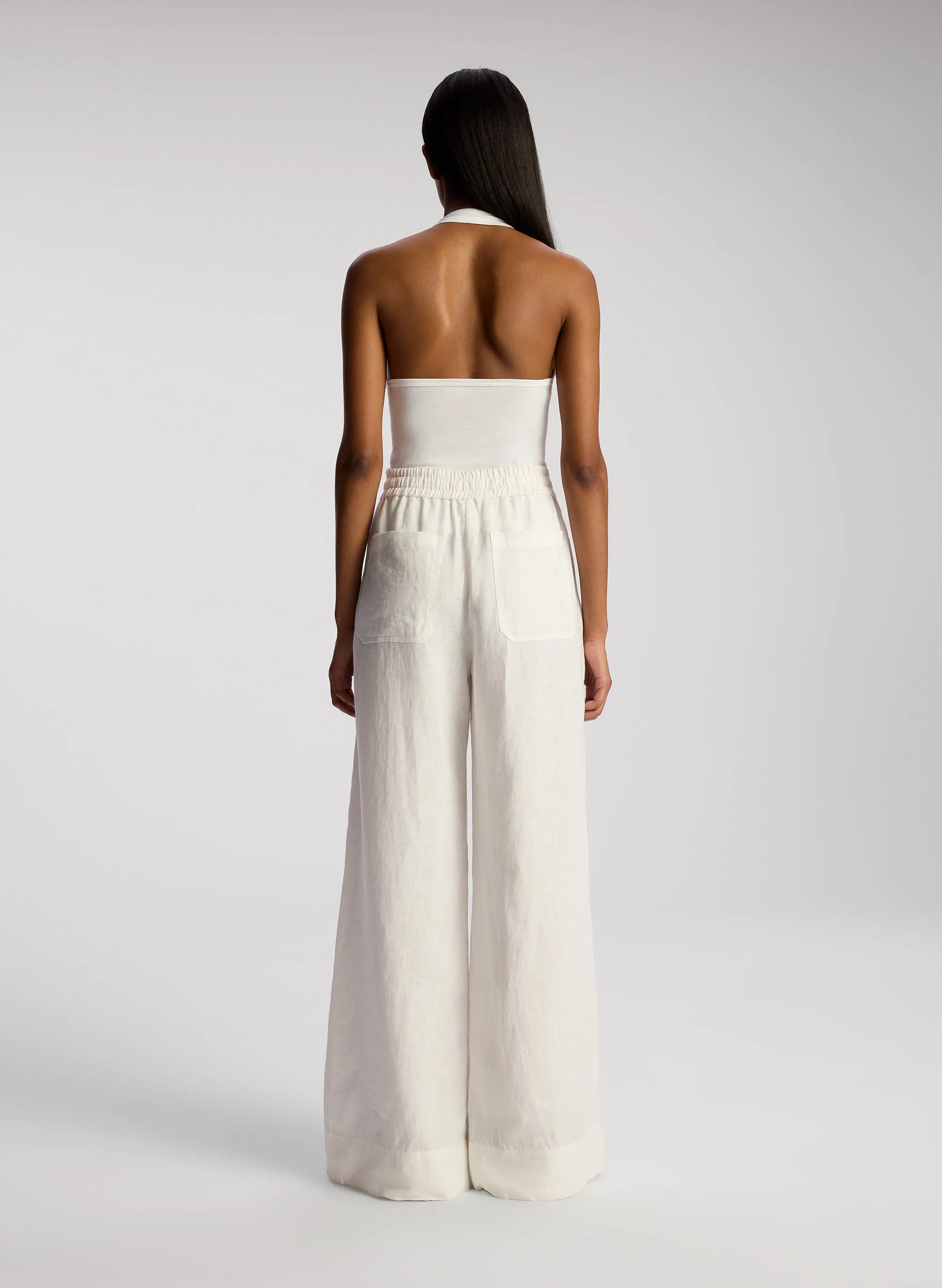 Holden Relaxed Linen Wide Leg Pant sold by A.L.C. product image thumbnail 5