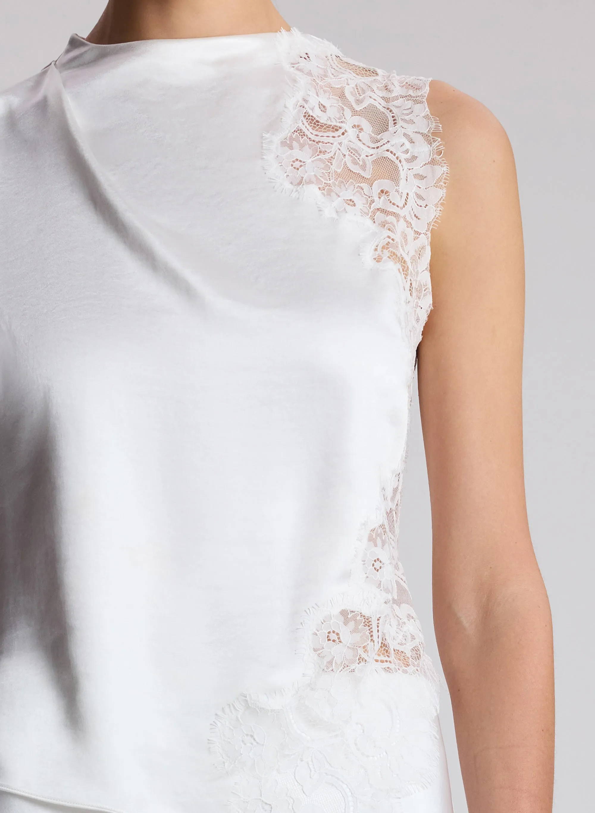 Gracie Satin and Lace Sleeveless Top sold by A.L.C. product image thumbnail 2