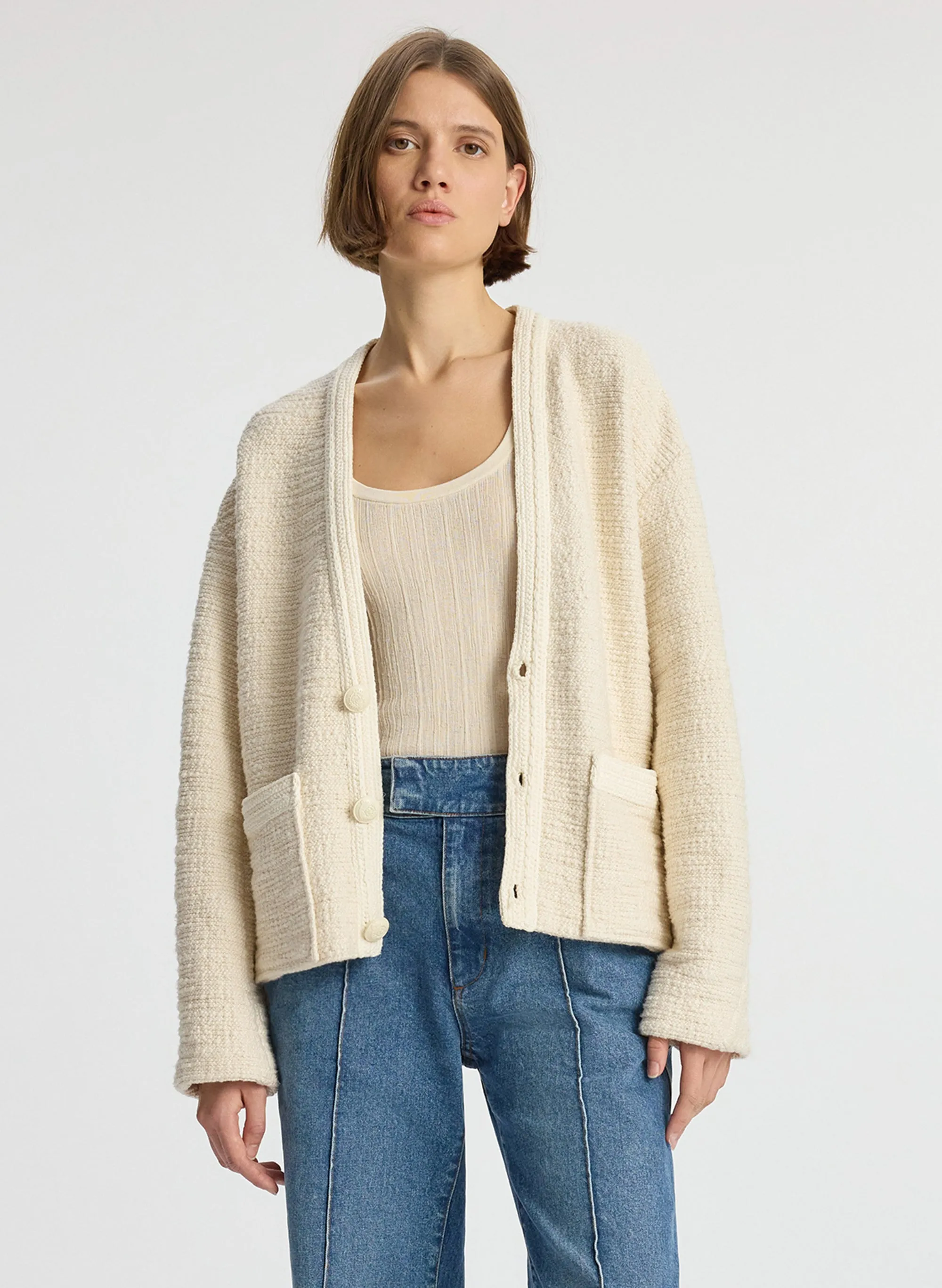 Peyton Cotton Bouclé Jacket sold by A.L.C.
