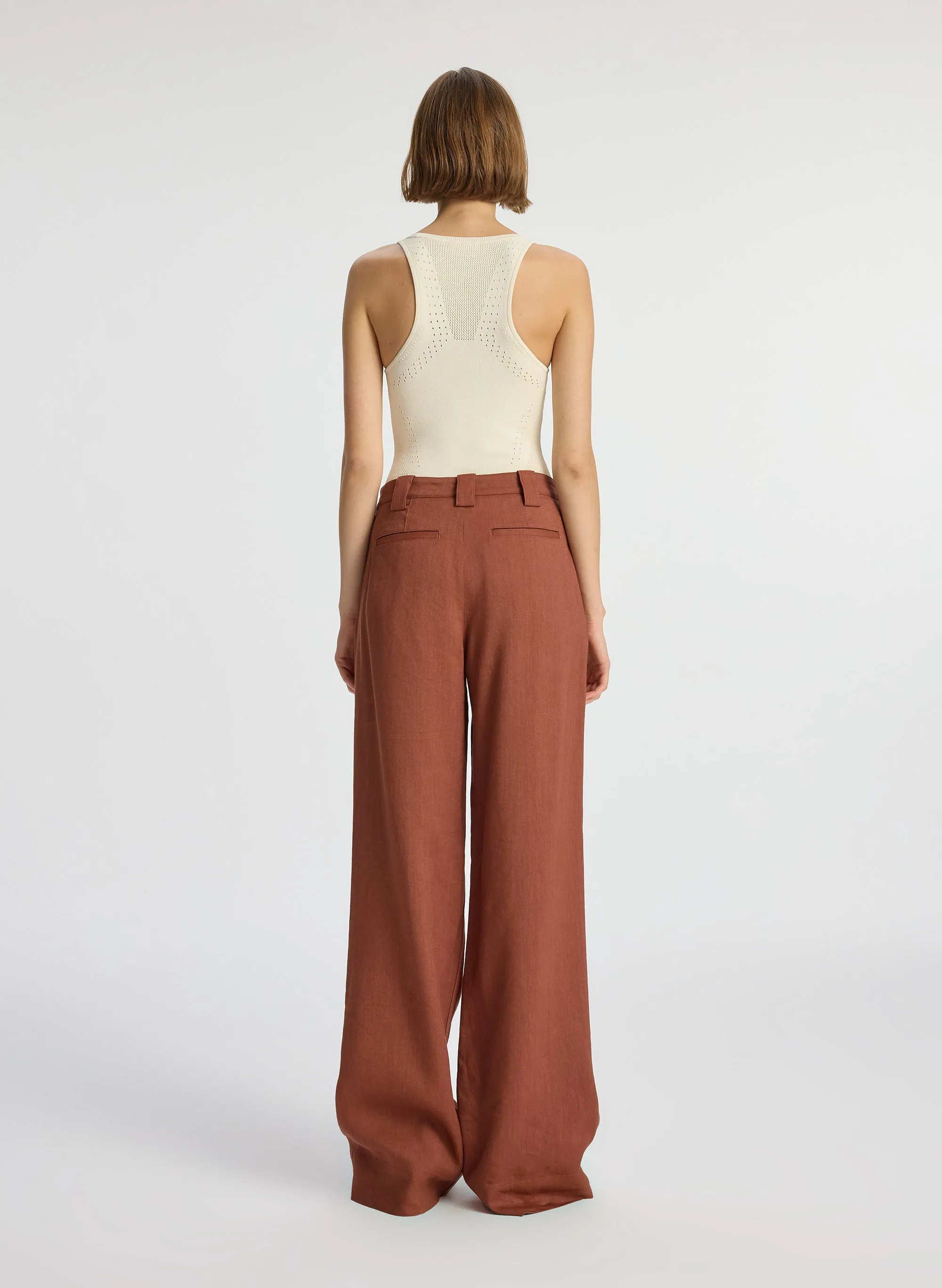 Ina Compact Pointelle Bodysuit sold by A.L.C. product image thumbnail 5