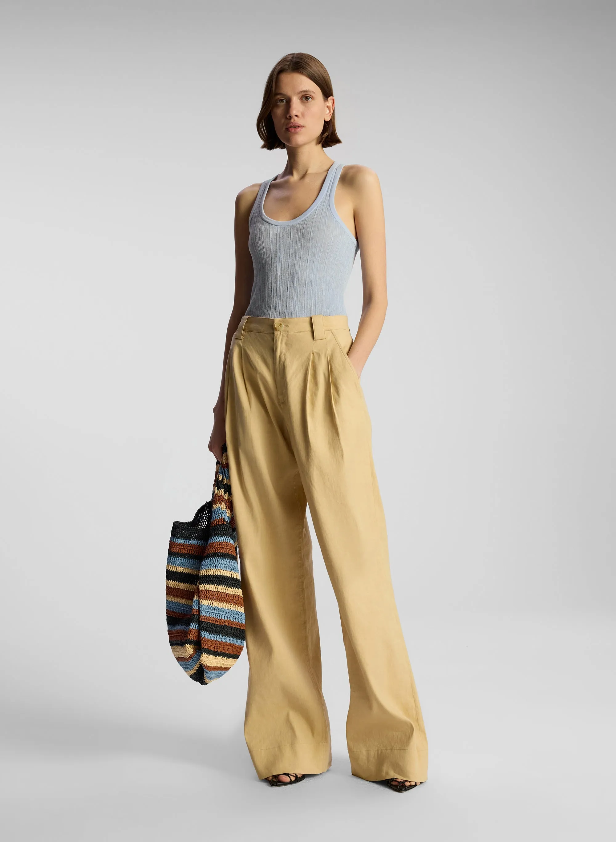 Tommy II Stretch Linen Pant sold by A.L.C.