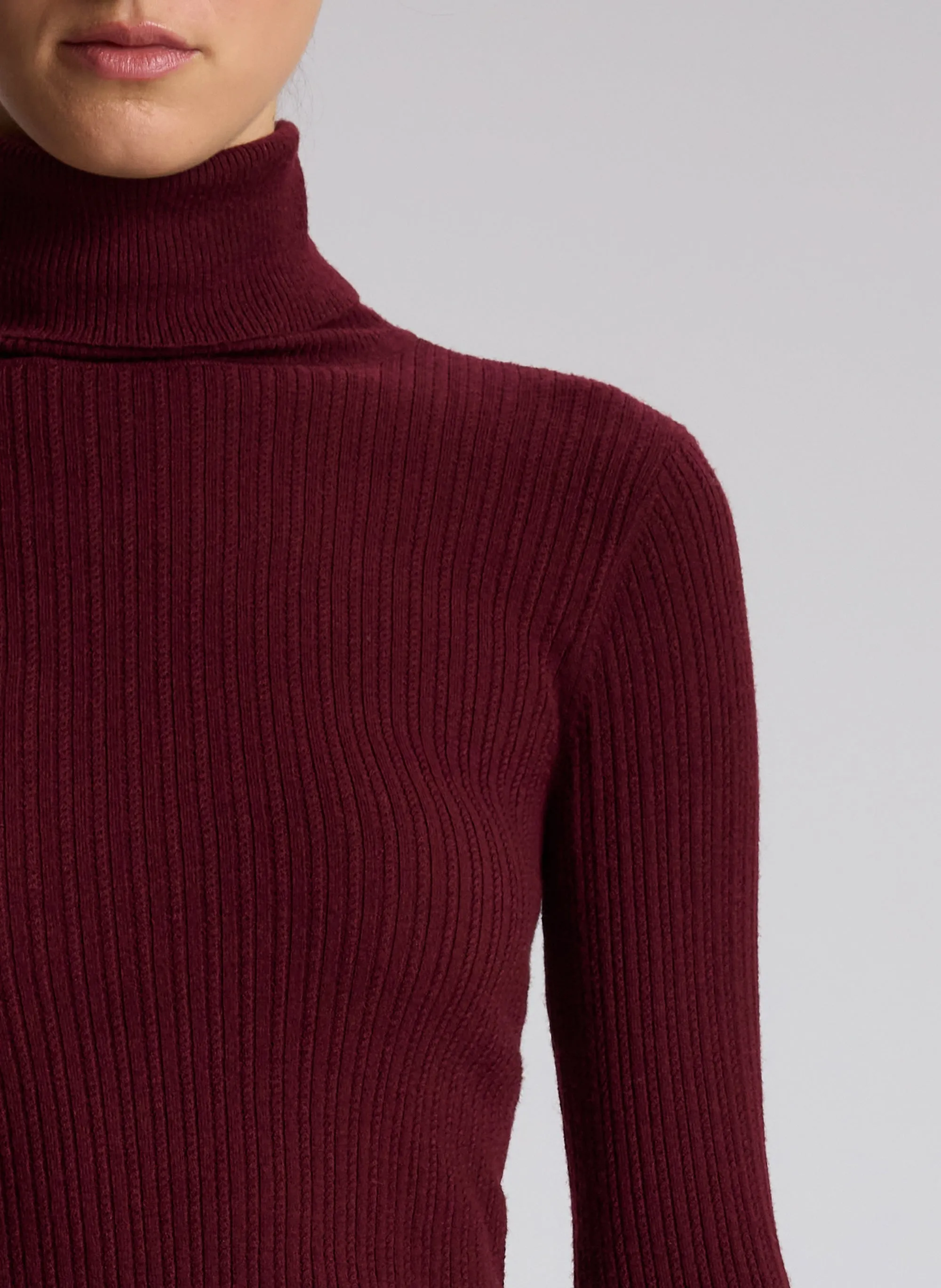 Jett Cable Knit Merino Turtleneck Top sold by A.L.C. product image thumbnail 2