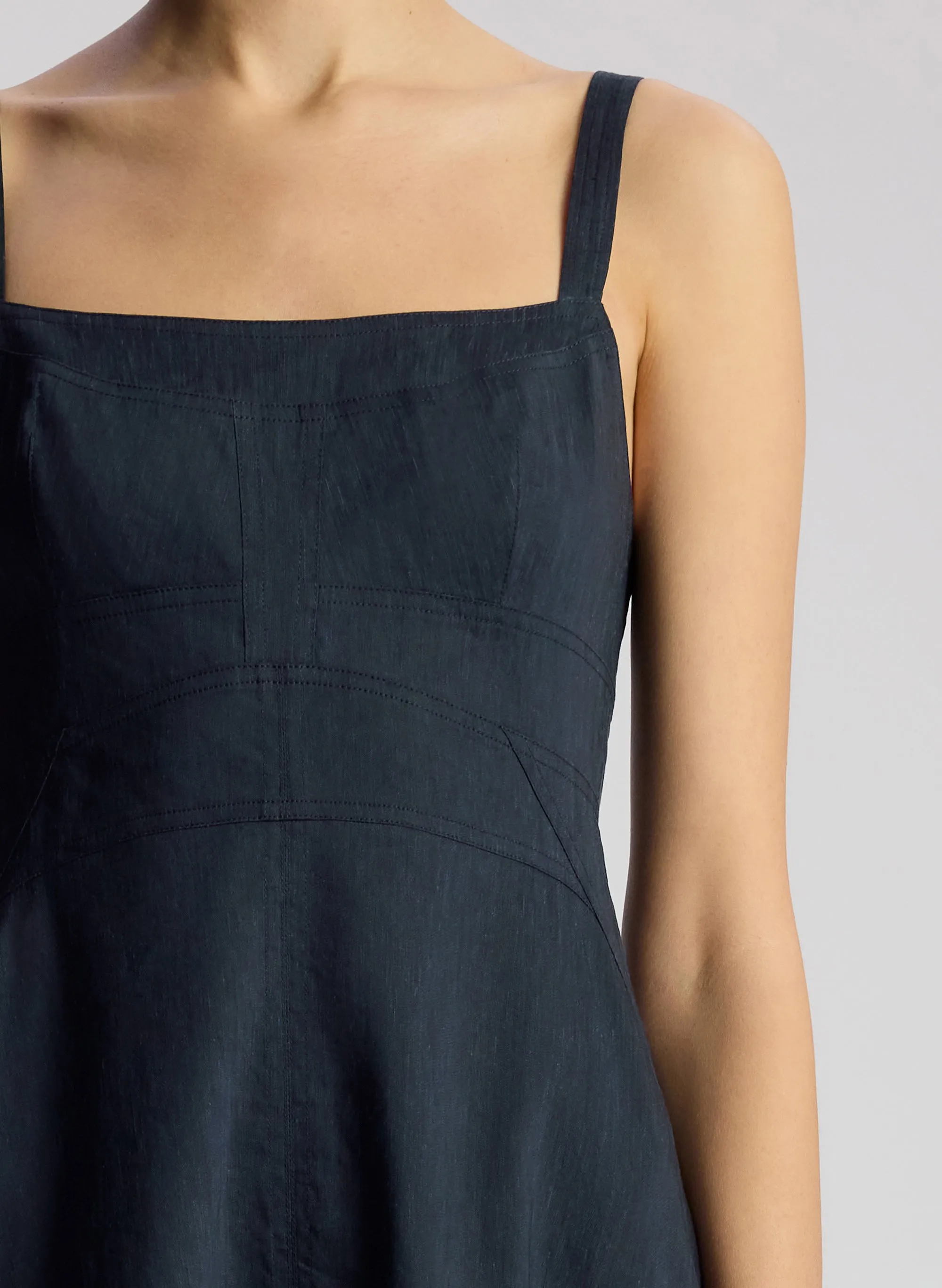 Harlow Linen Midi Dress sold by A.L.C. product image thumbnail 2