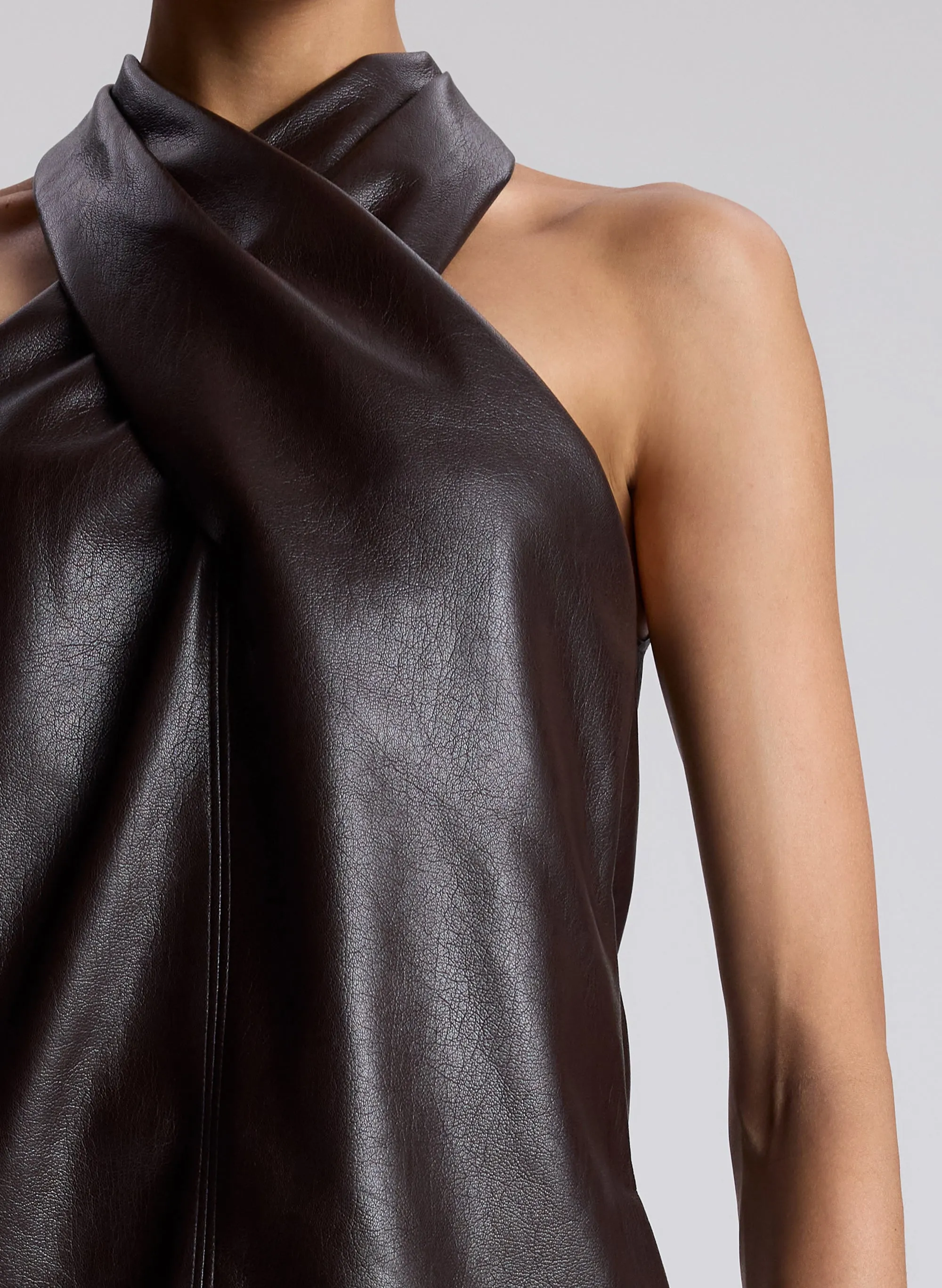 Quinn Vegan Leather Halter Top sold by A.L.C. product image thumbnail 2