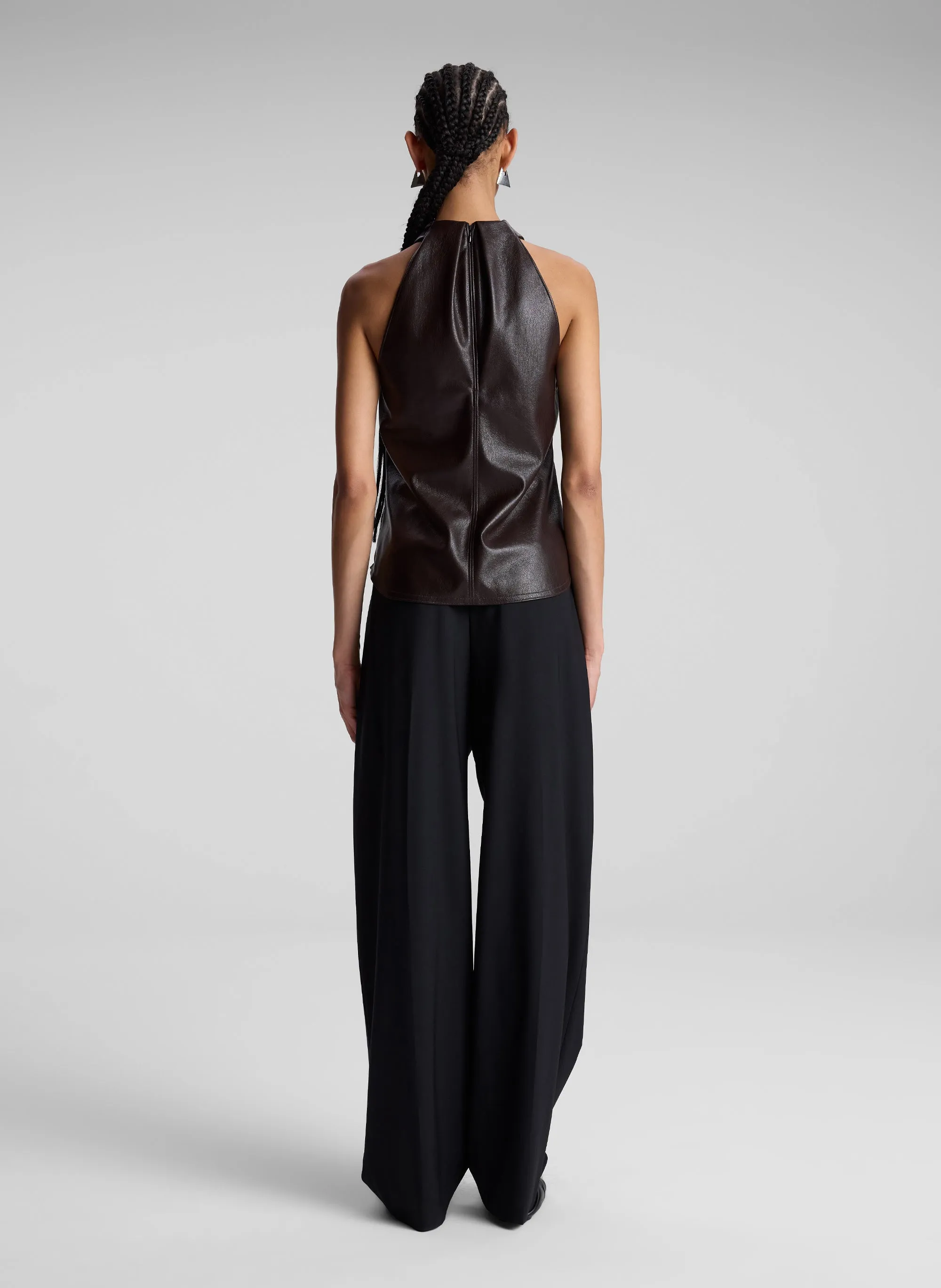 Quinn Vegan Leather Halter Top sold by A.L.C. product image thumbnail 5