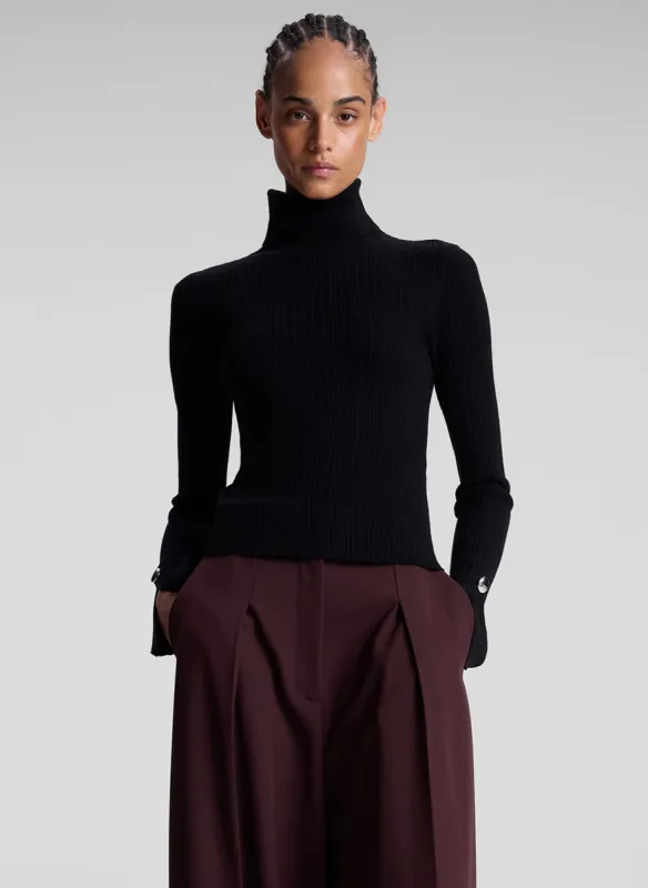 Jett Cable Knit Merino Turtleneck Top made by A.L.C.