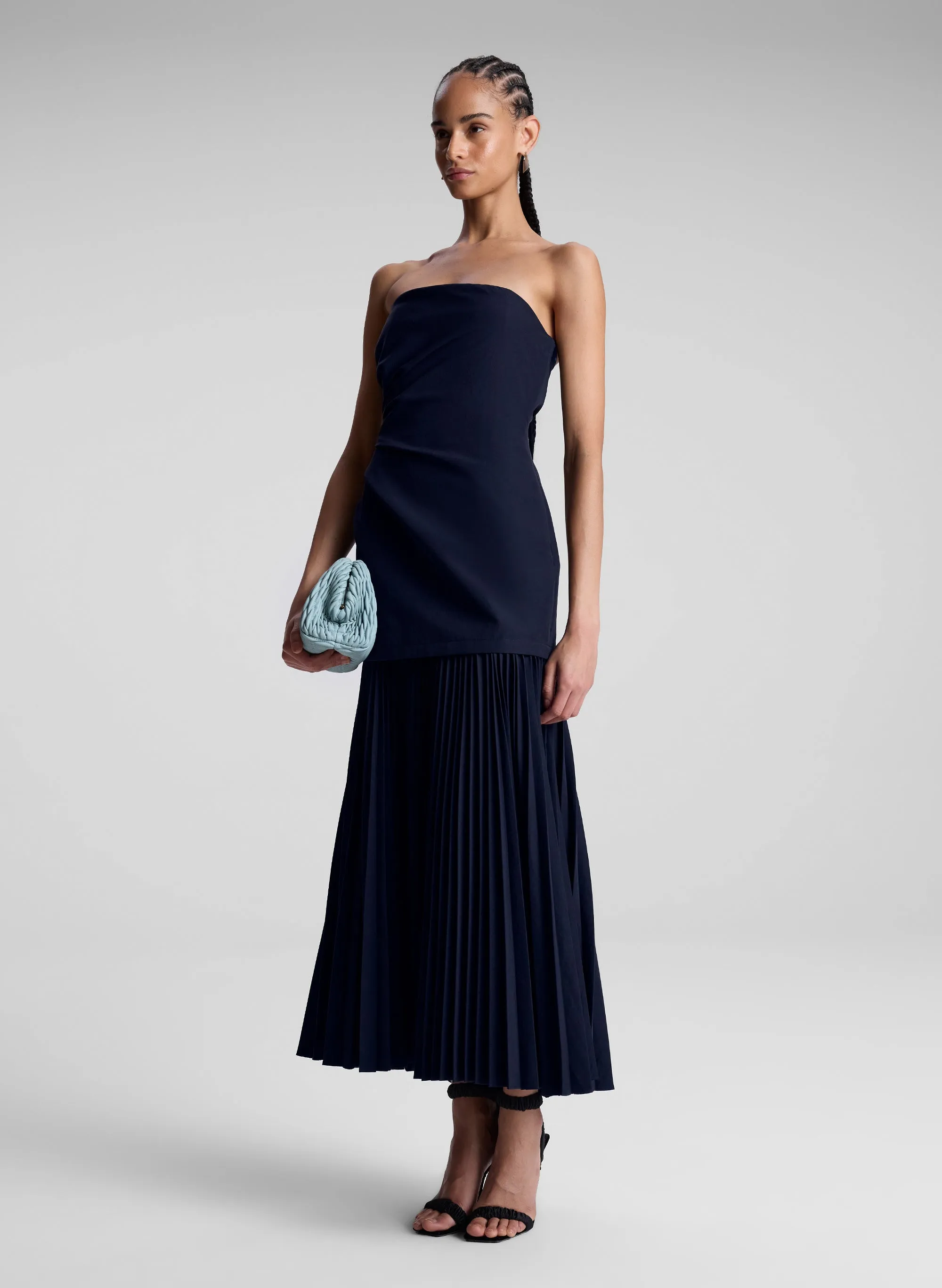 Austin Strapless Pleated Dress sold by A.L.C. product image thumbnail 4