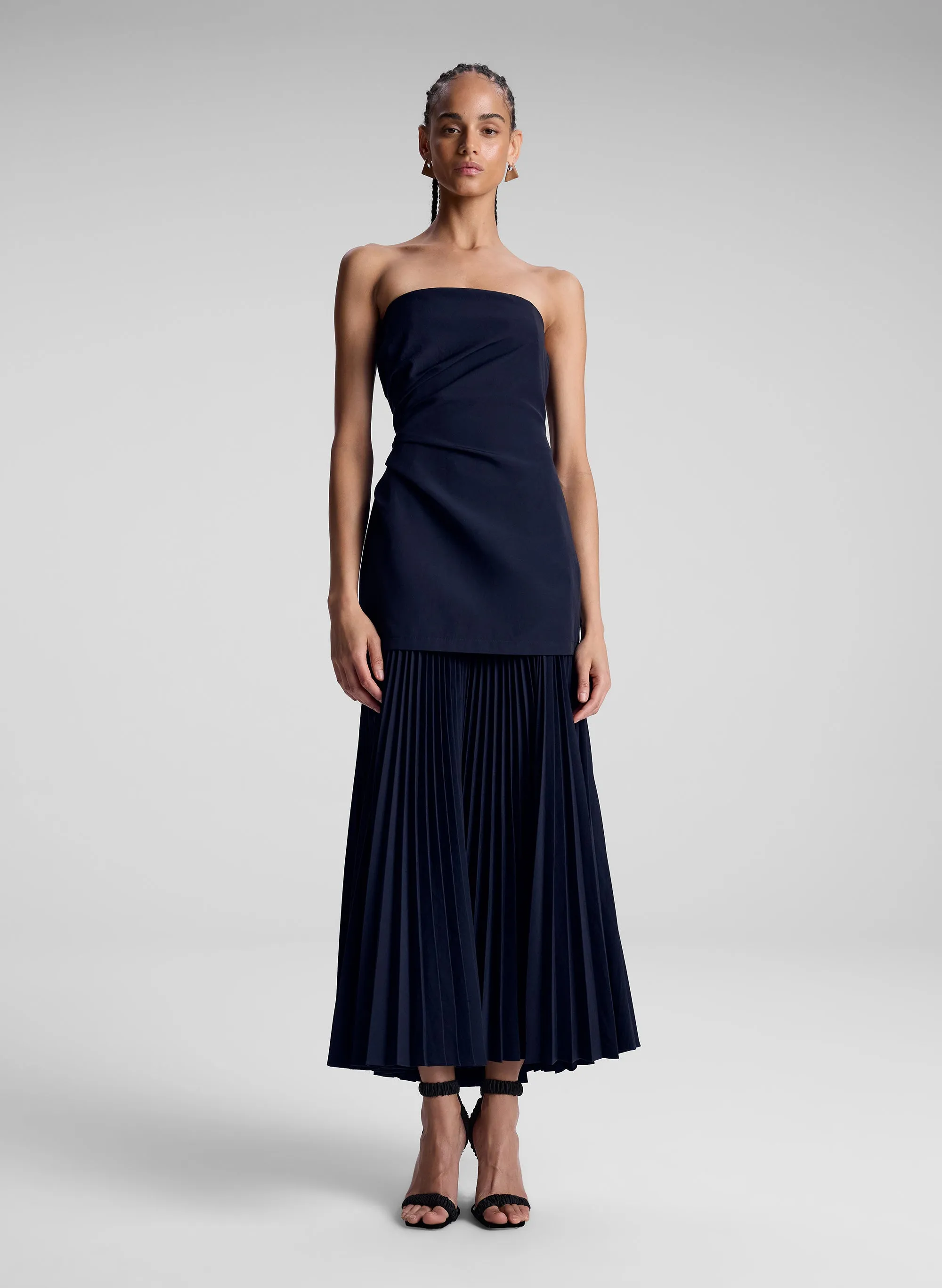 Austin Strapless Pleated Dress sold by A.L.C.