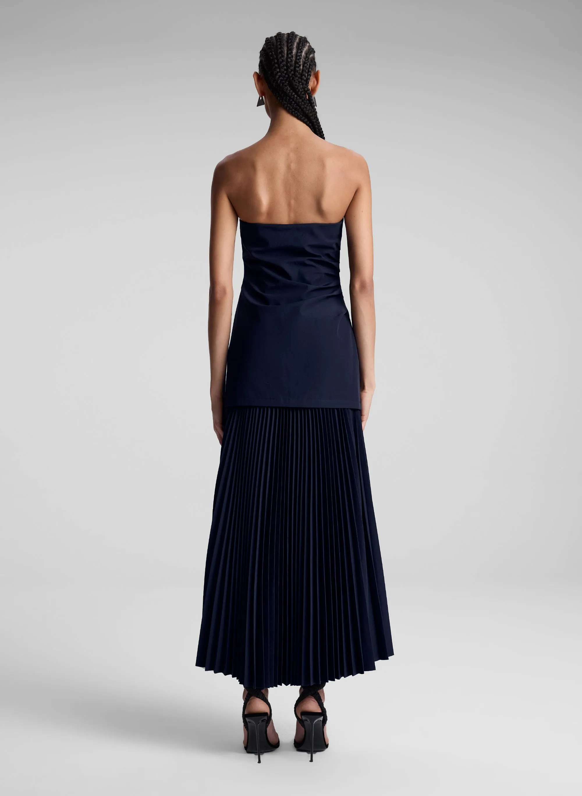 Austin Strapless Pleated Dress sold by A.L.C. product image thumbnail 5