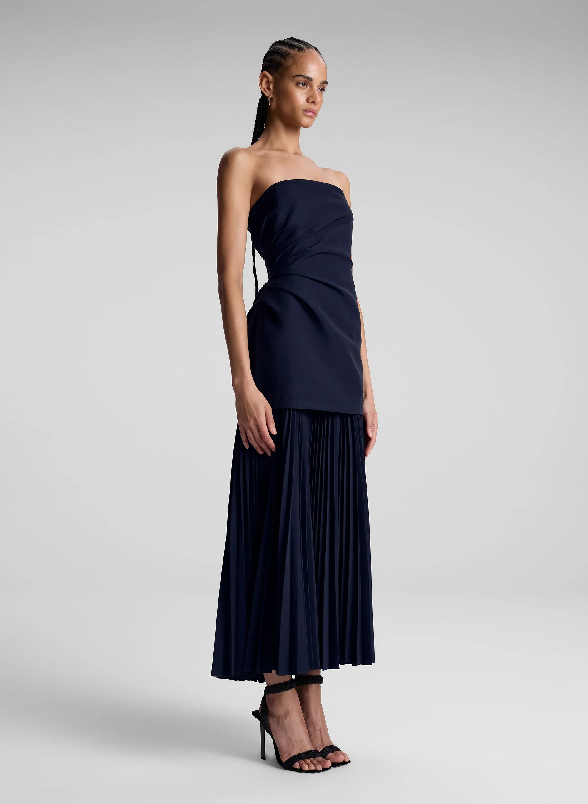 Austin Strapless Pleated Dress sold by A.L.C. product image thumbnail 3