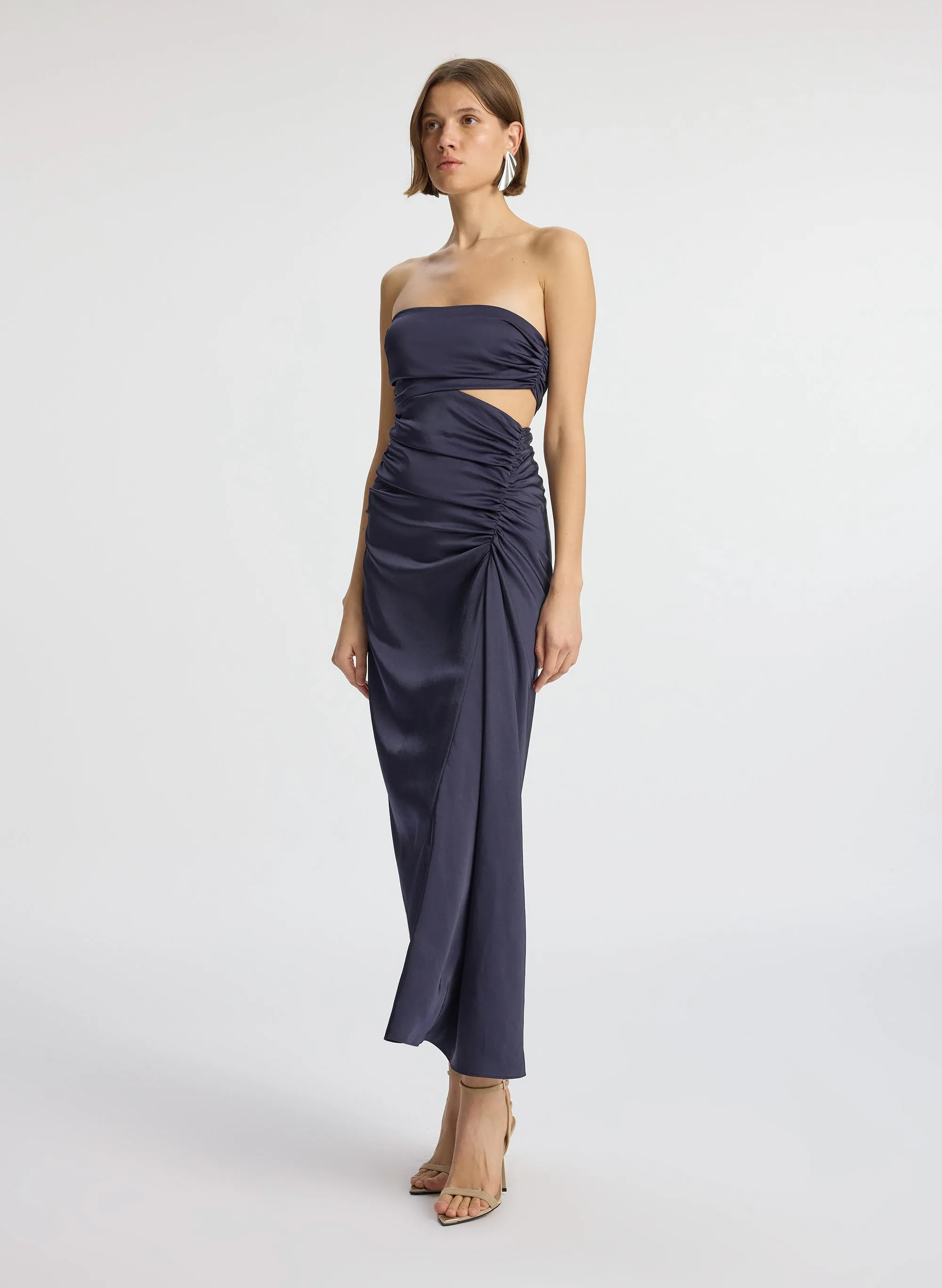 Josefine Strapless Satin Dress sold by A.L.C. product image thumbnail 4
