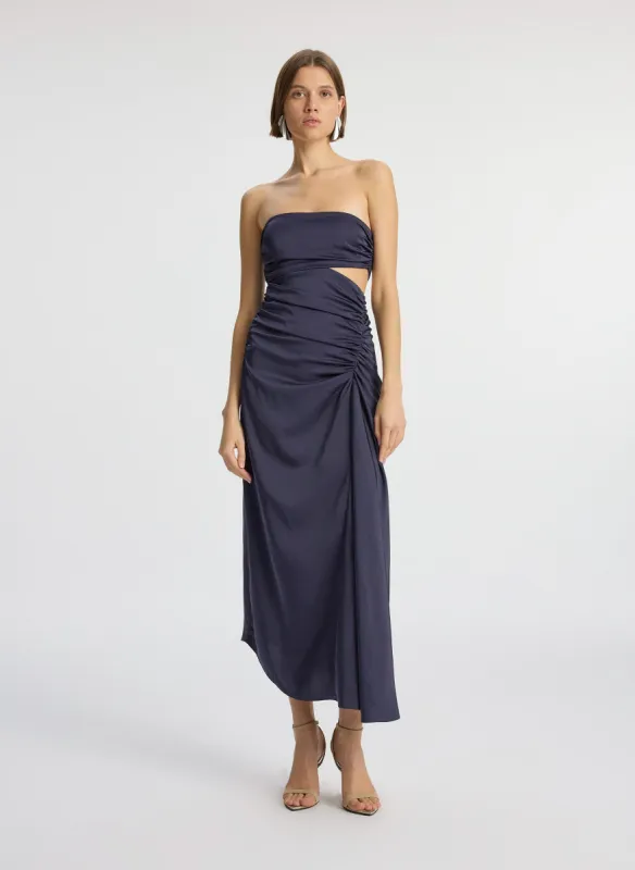Josefine Strapless Satin Dress made by A.L.C.