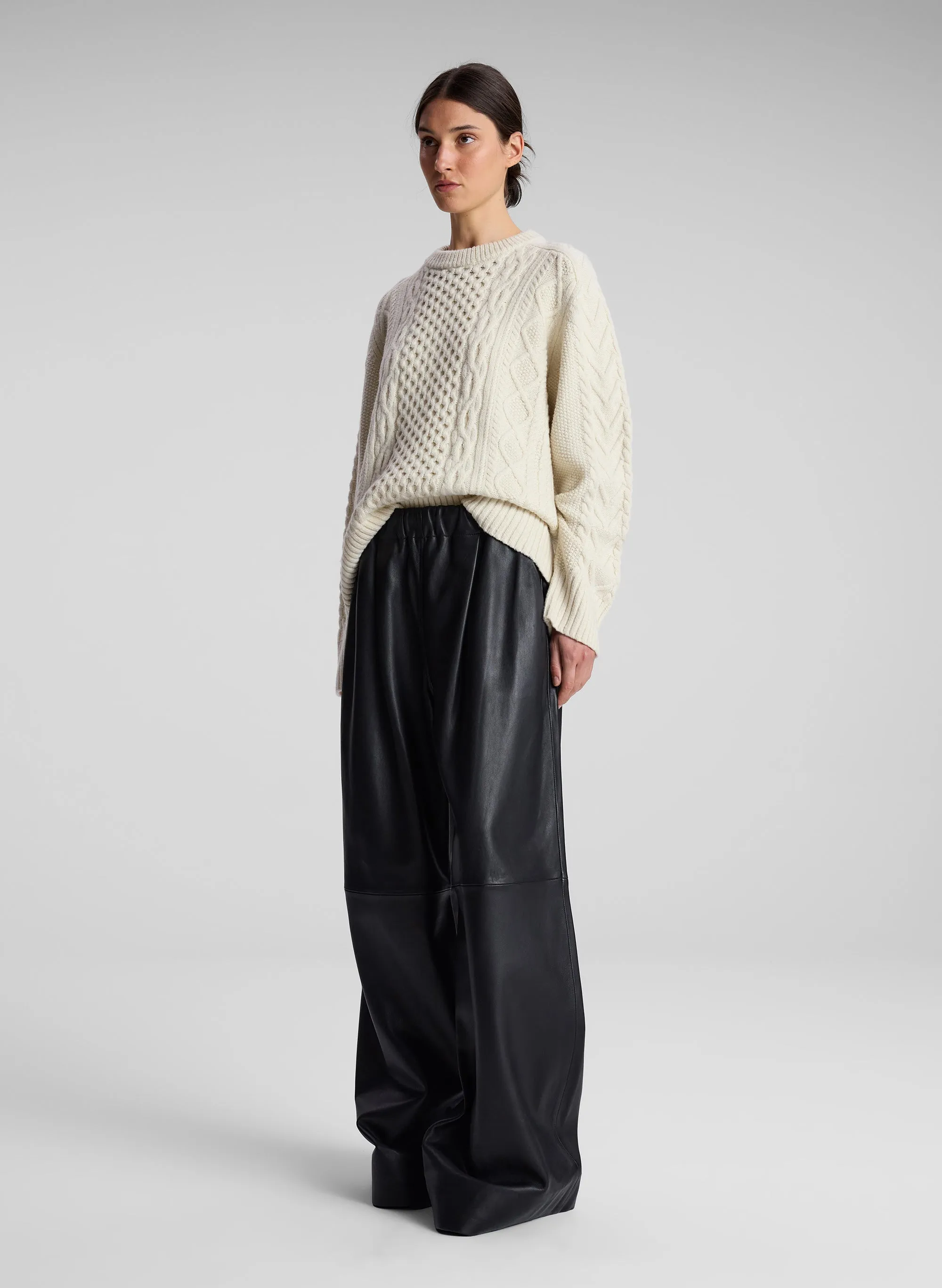 Kyra Merino Cable Knit Sweater sold by A.L.C. product image thumbnail 4