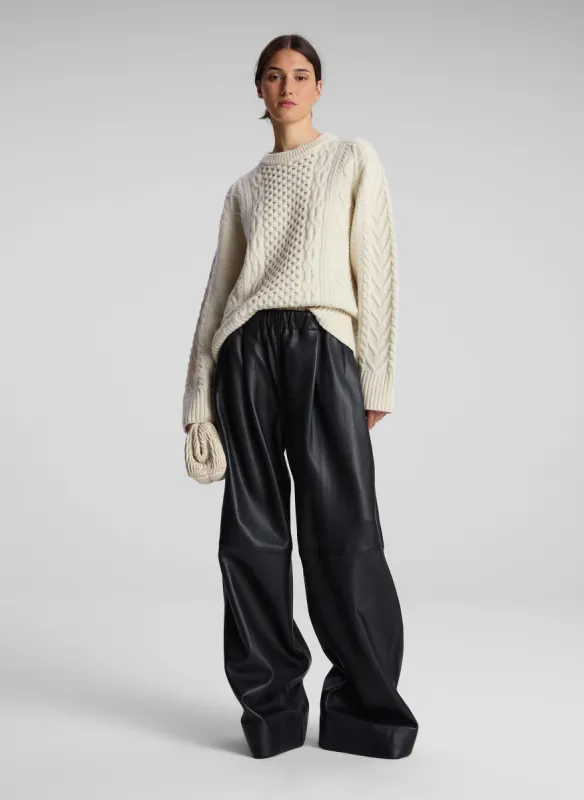 Kyra Merino Cable Knit Sweater made by A.L.C.
