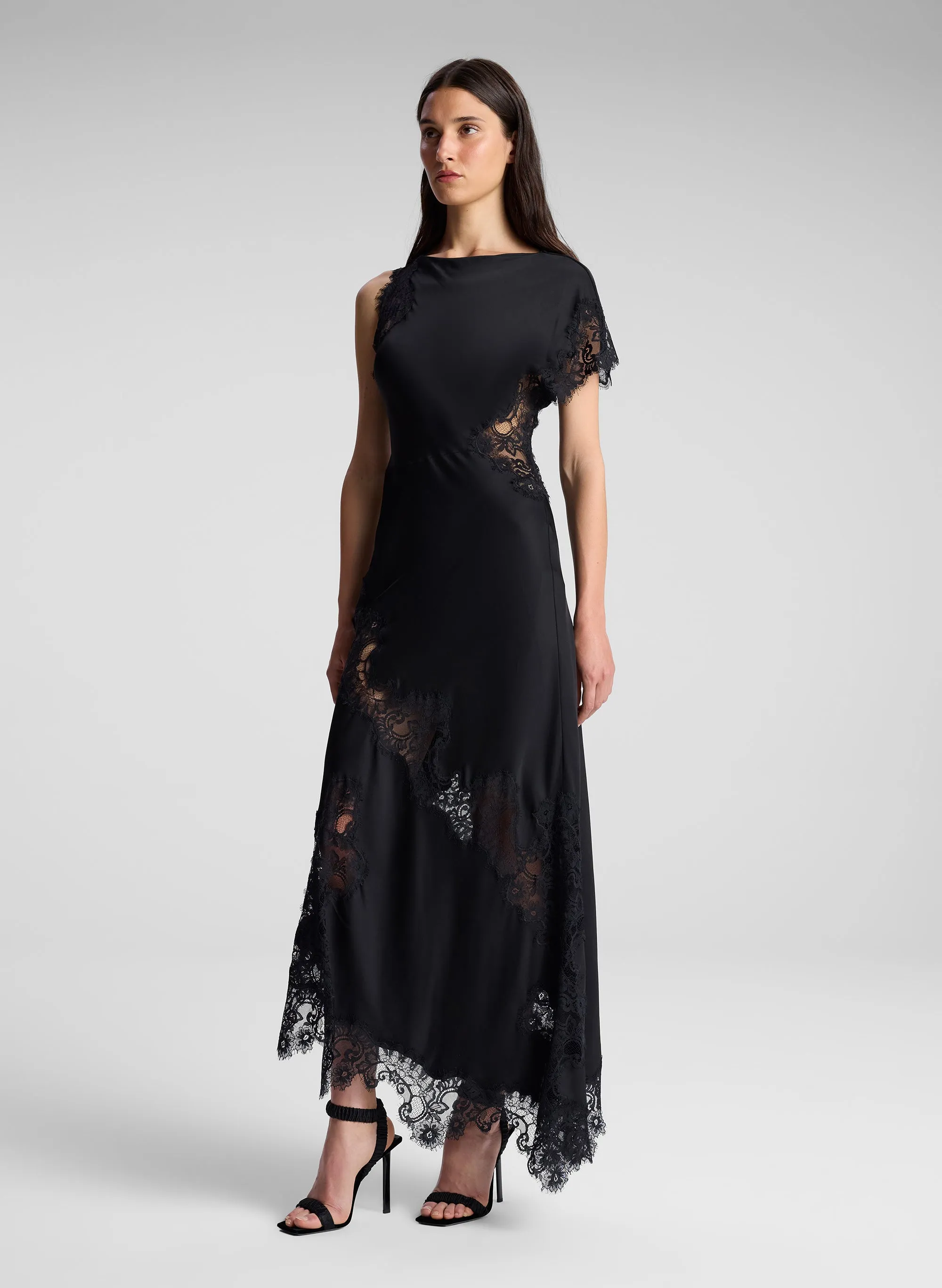 Alessia Satin and Lace Maxi Dress sold by A.L.C. product image thumbnail 4