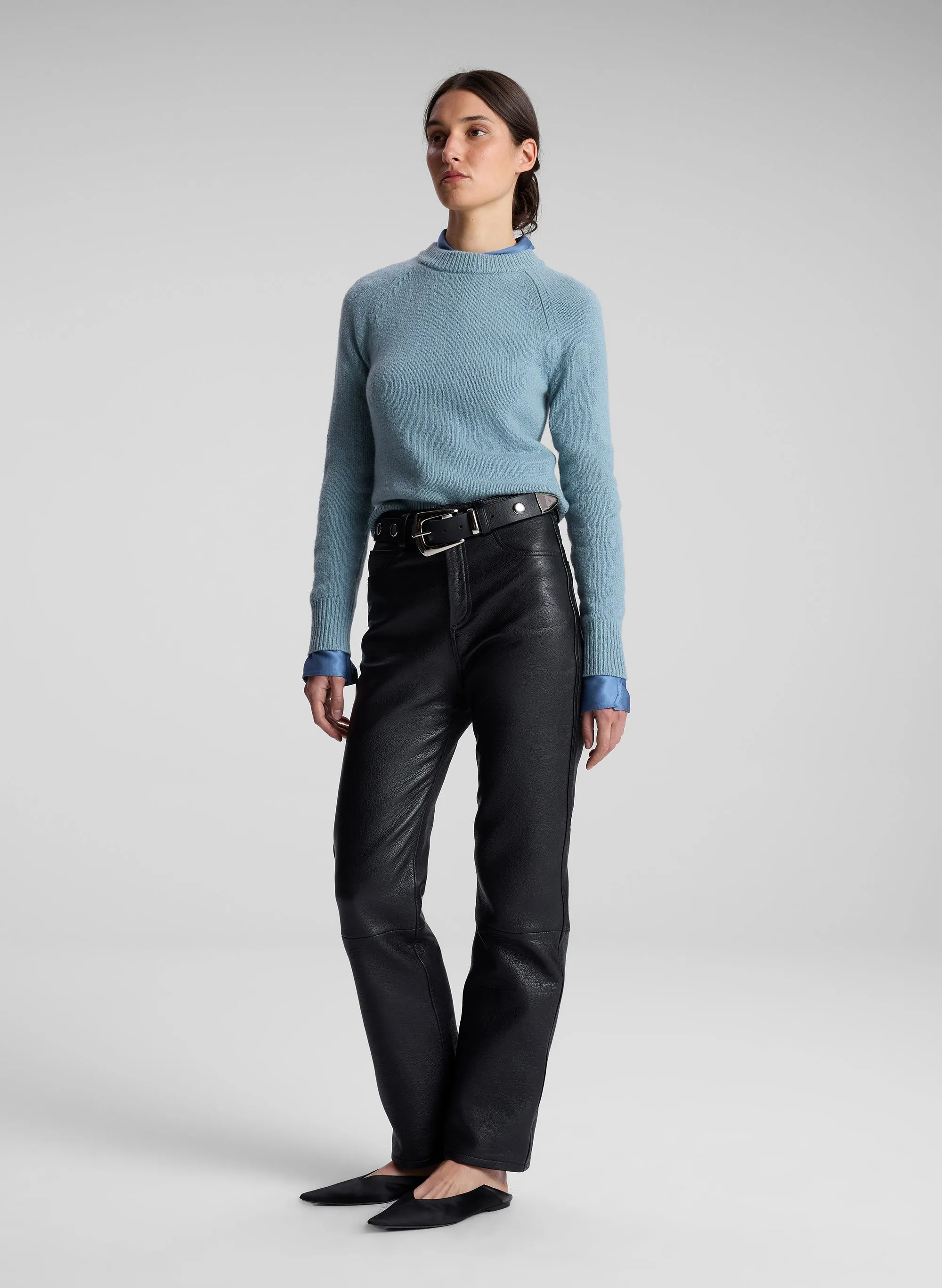 Frankie Wool Cashmere Crew Neck Sweater sold by A.L.C. product image thumbnail 4