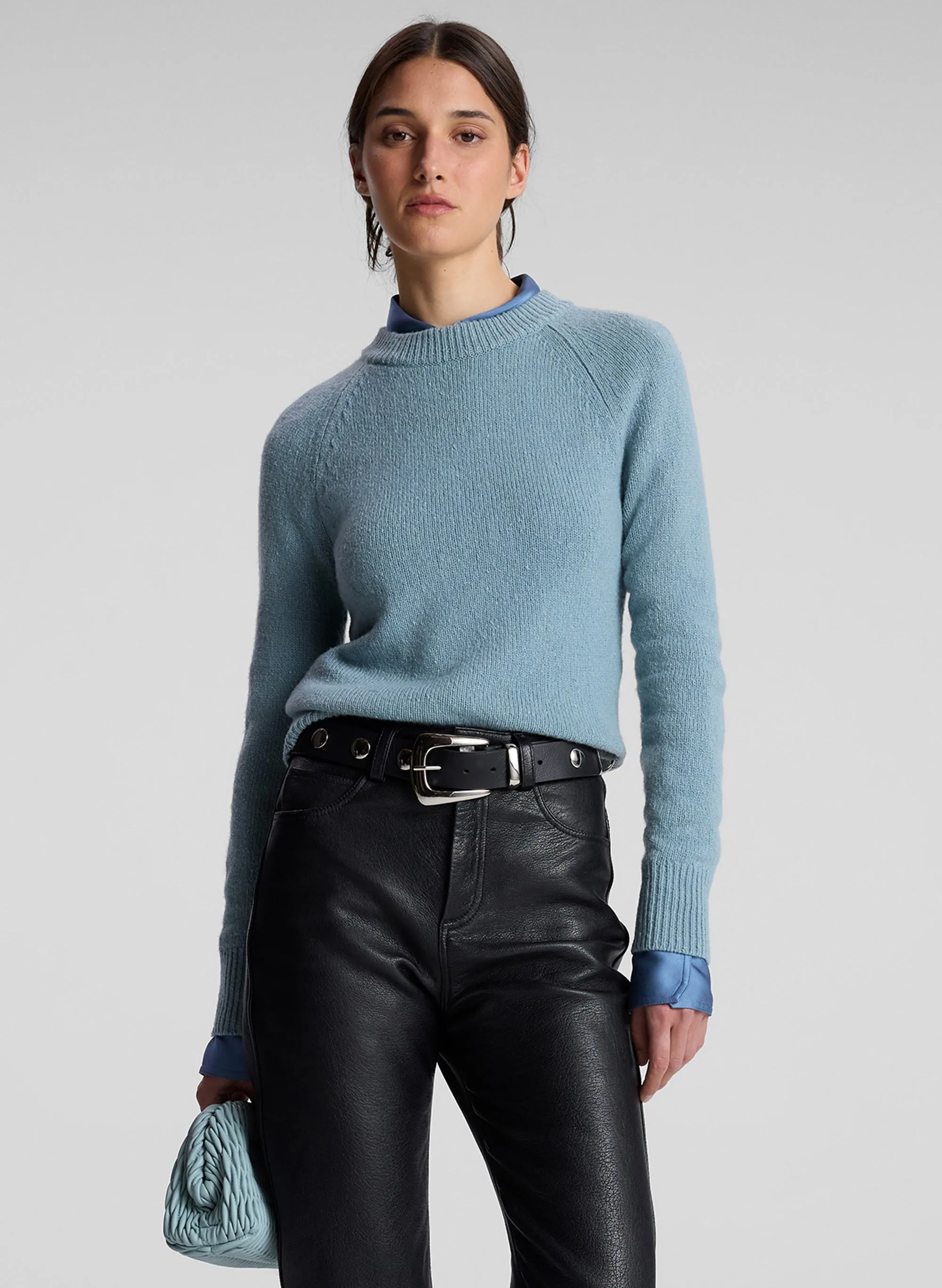 Frankie Wool Cashmere Crew Neck Sweater sold by A.L.C.