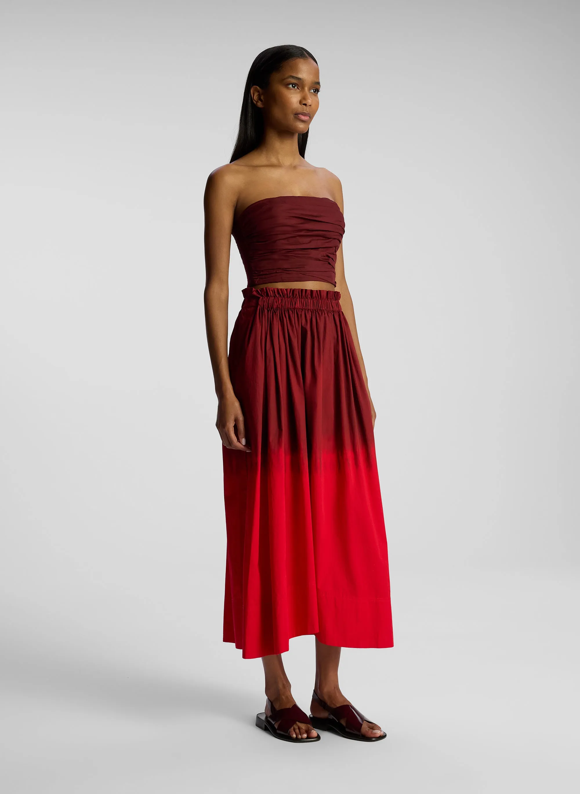 Gina Dip Dye Midi Skirt sold by A.L.C. product image thumbnail 4