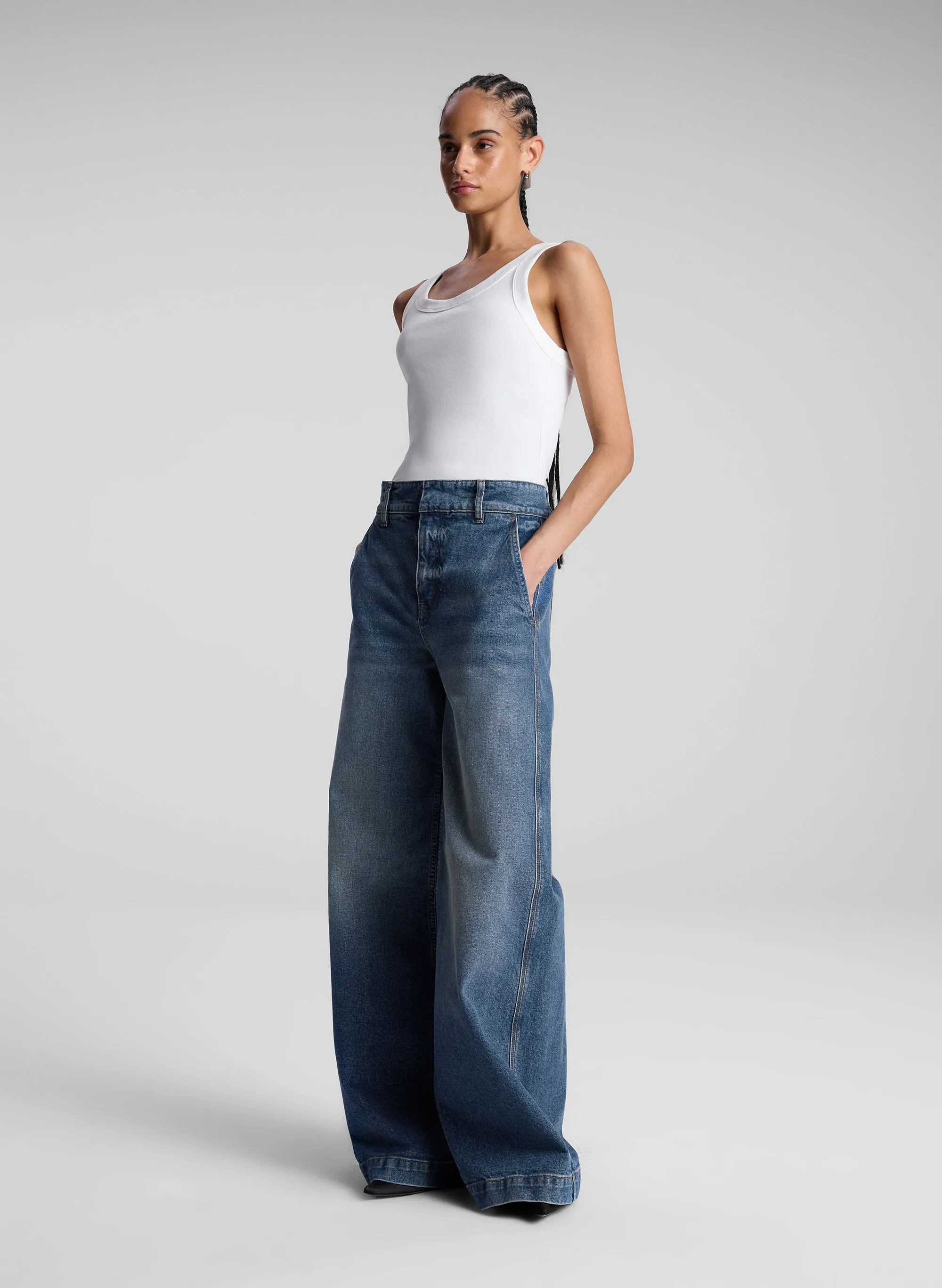 Kai Cotton Rib Tank sold by A.L.C. product image thumbnail 3