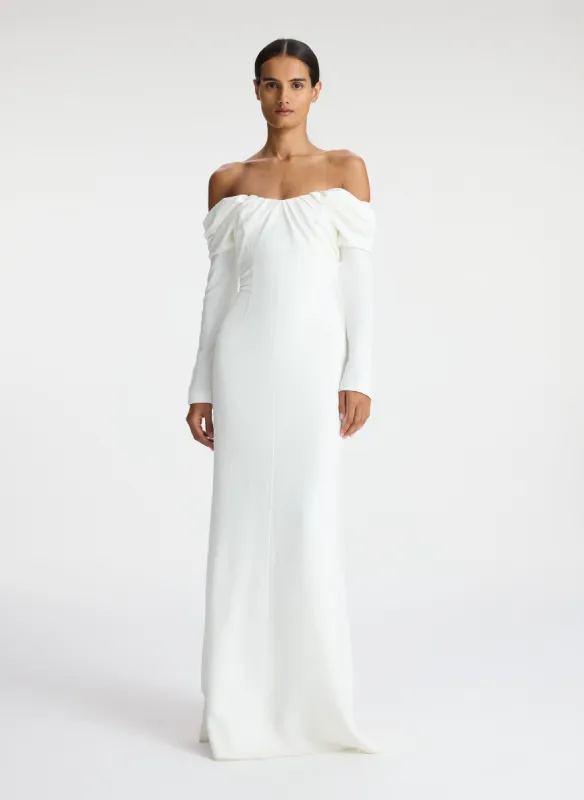 Nora Off Shoulder Gown made by A.L.C.
