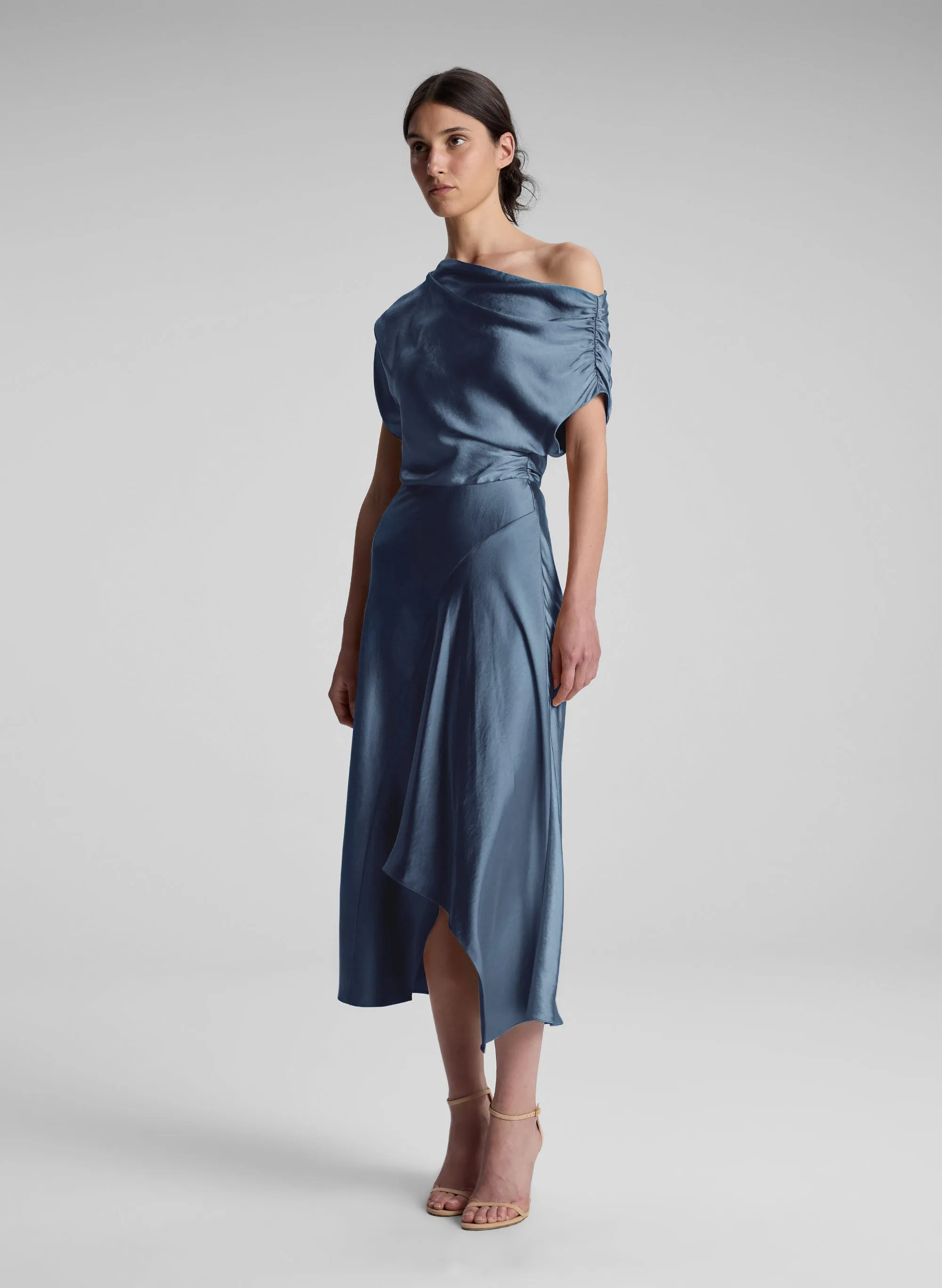 Jasmine Satin Midi Dress sold by A.L.C. product image thumbnail 3