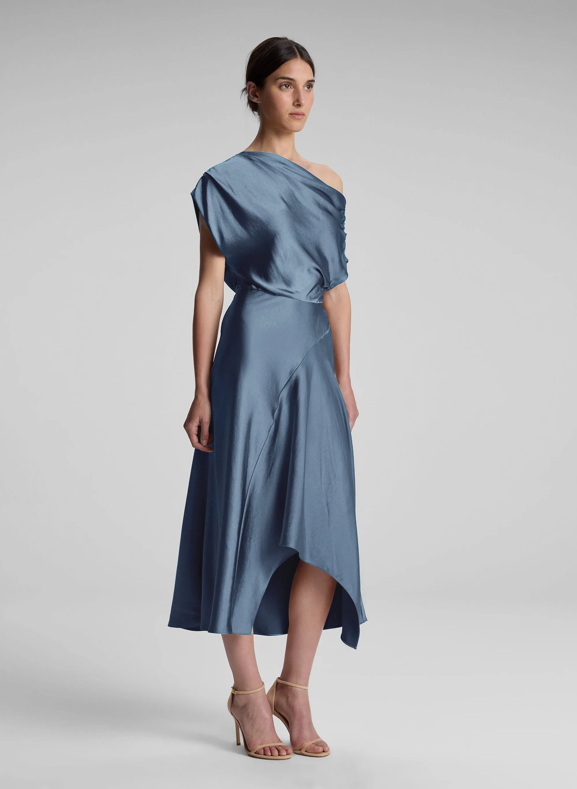 Jasmine Satin Midi Dress sold by A.L.C. product image thumbnail 4