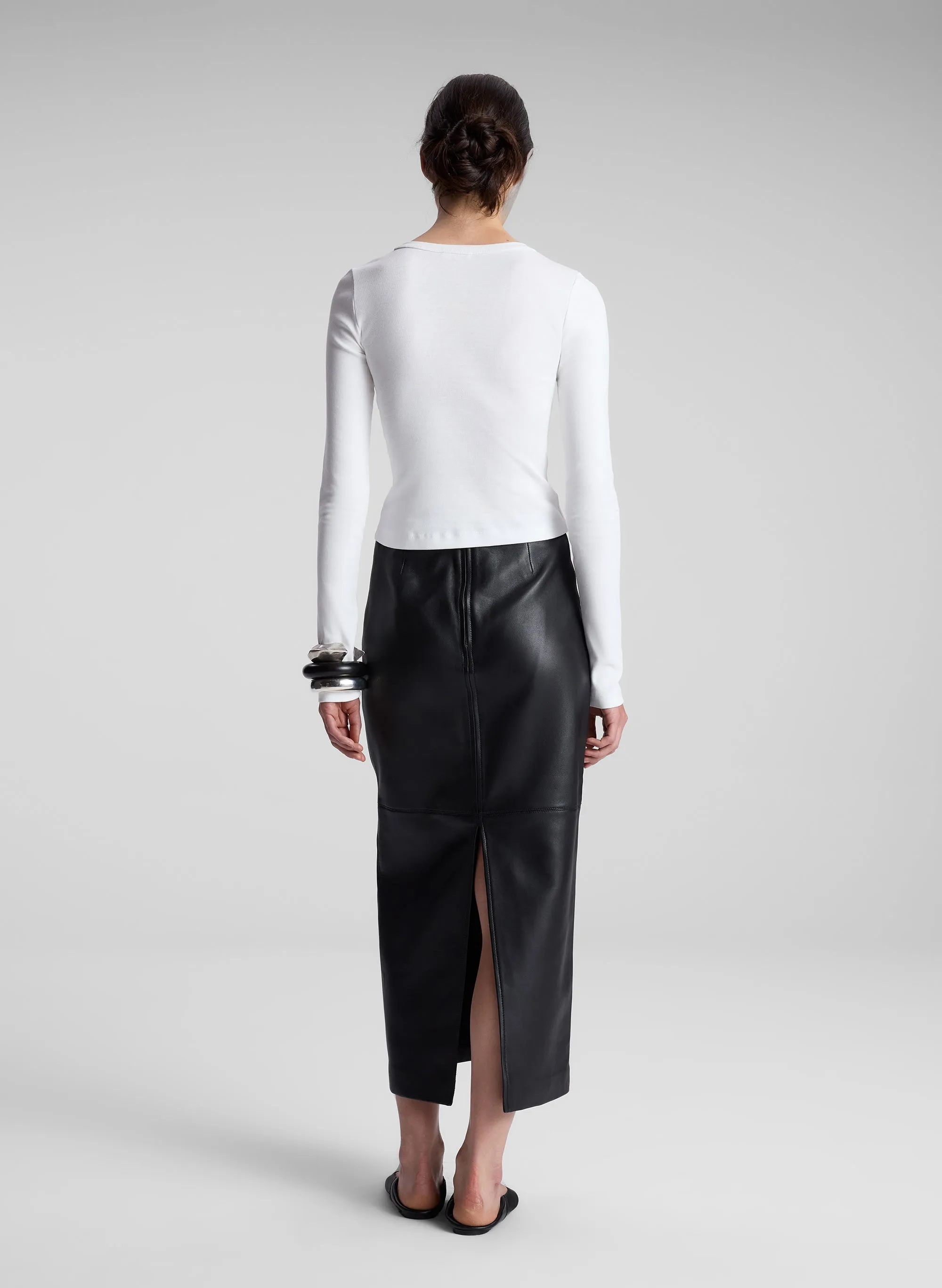 Ari Cotton Rib Long Sleeve Tee sold by A.L.C. product image thumbnail 5