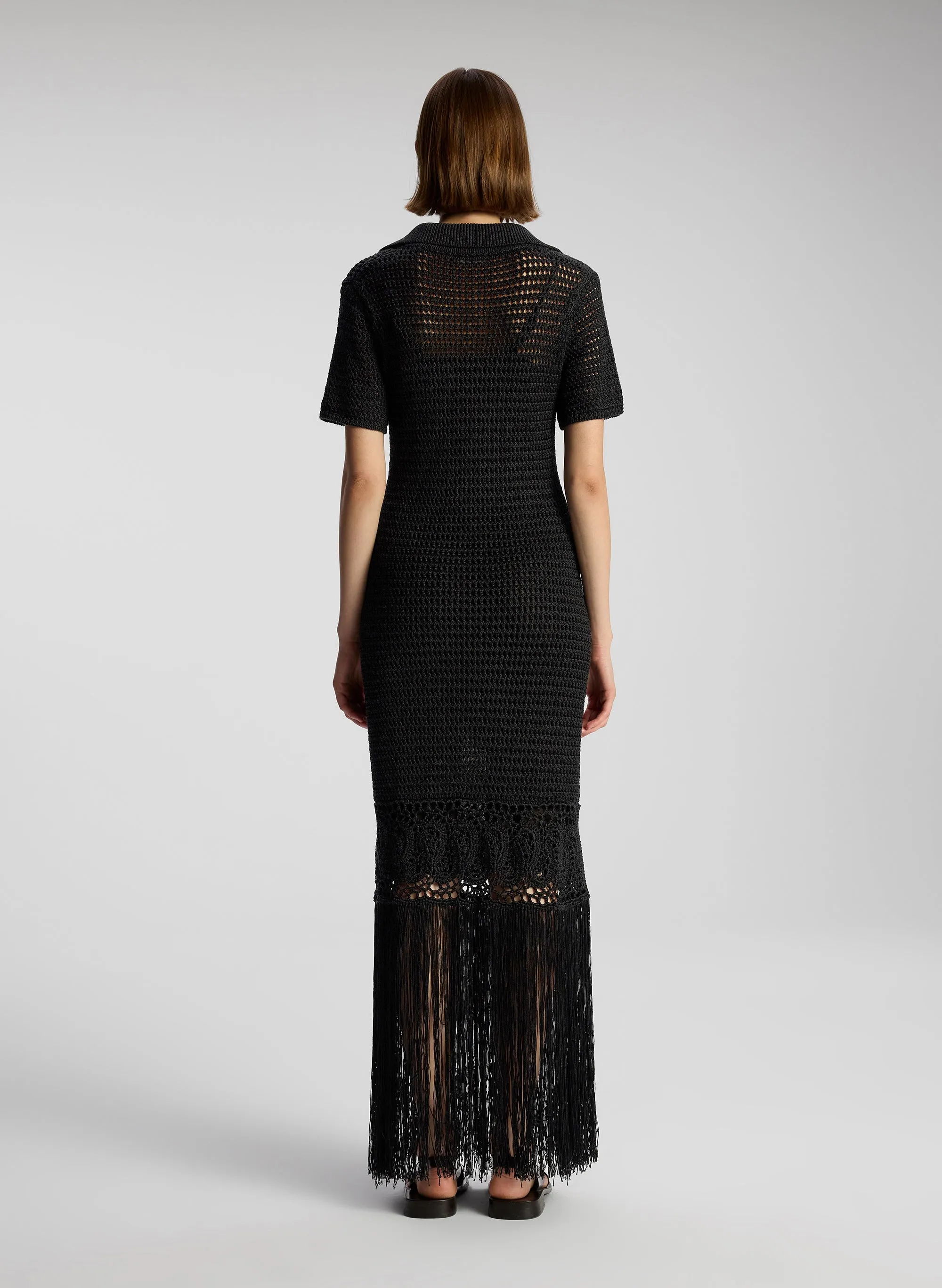 Valerie Crochet Fringe Maxi Dress sold by A.L.C. product image thumbnail 5
