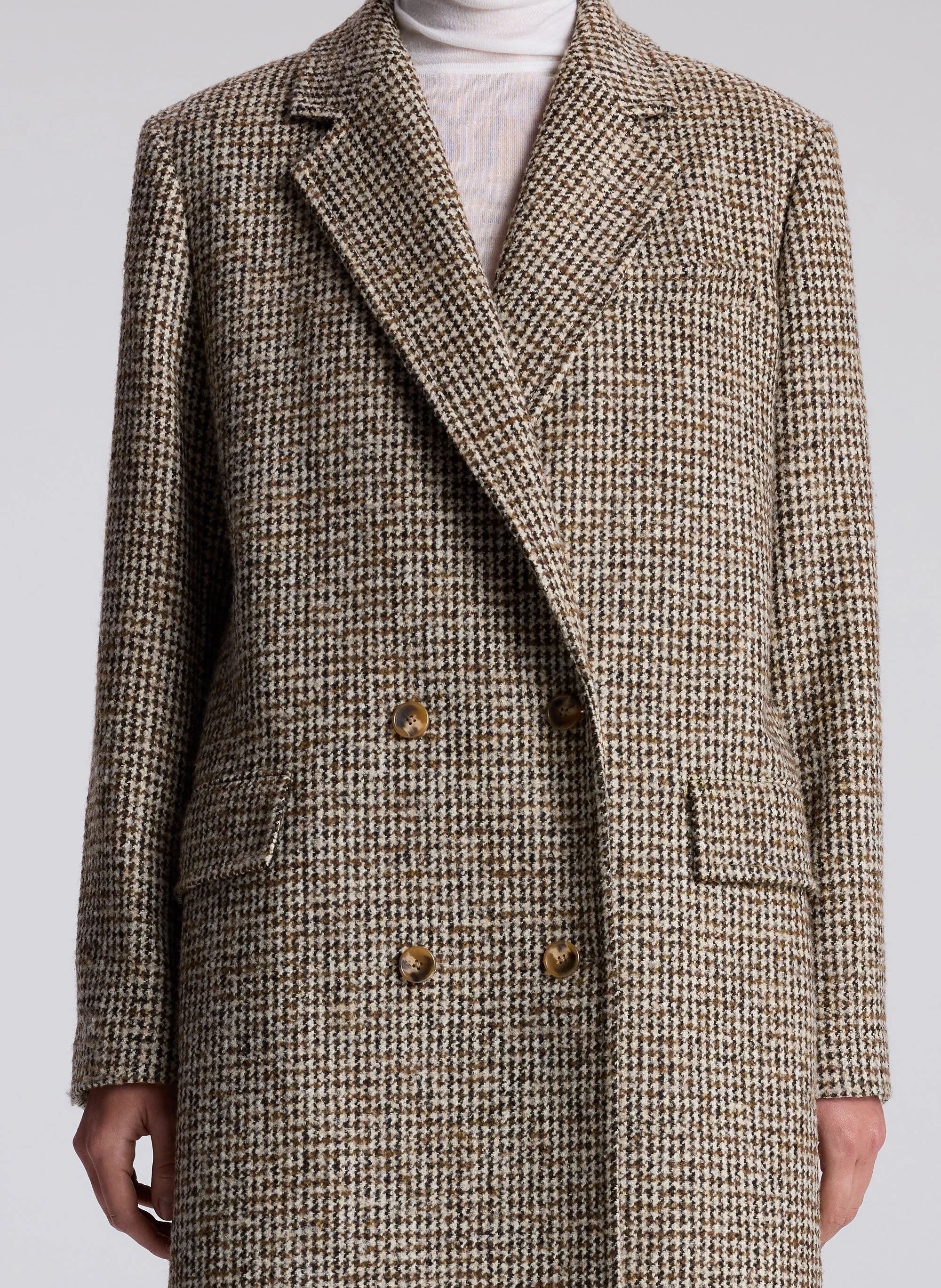 Tanner Oversized Tweed Houndstooth Coat sold by A.L.C. product image thumbnail 2