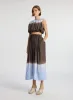Gina Dip Dye Midi Skirt sold by A.L.C.