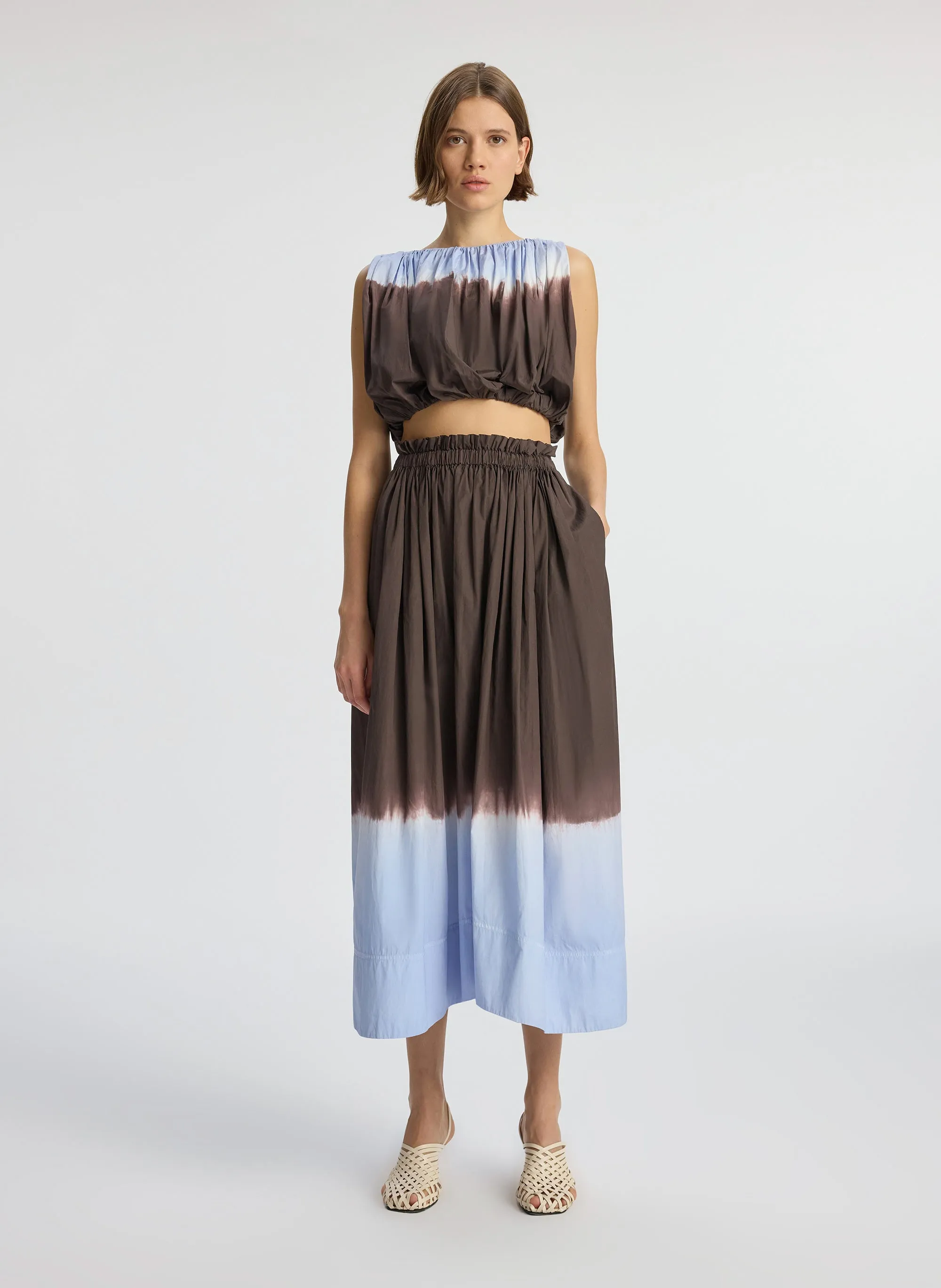 Gina Dip Dye Midi Skirt sold by A.L.C. product image thumbnail 3