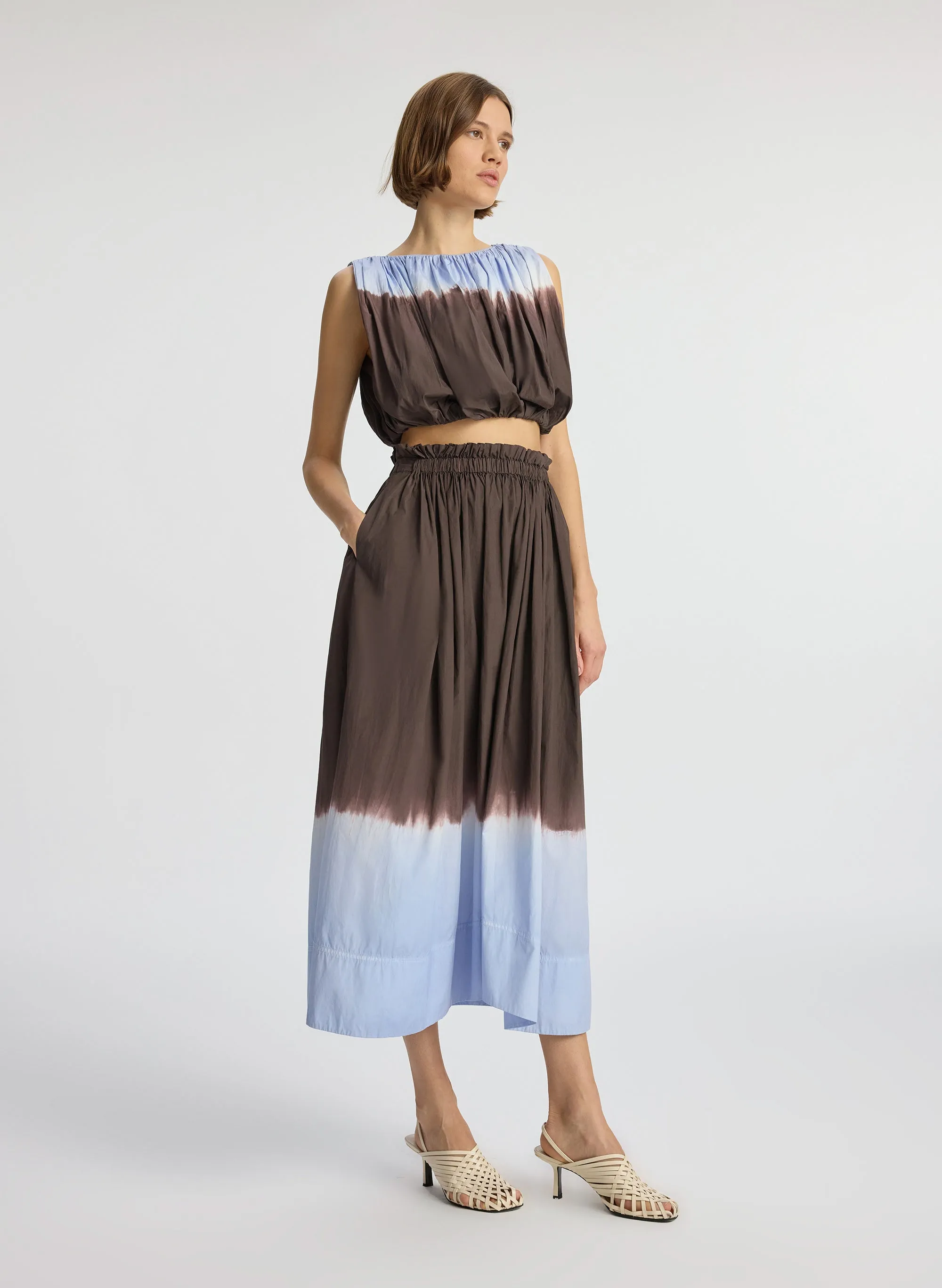Gina Dip Dye Midi Skirt sold by A.L.C. product image thumbnail 4