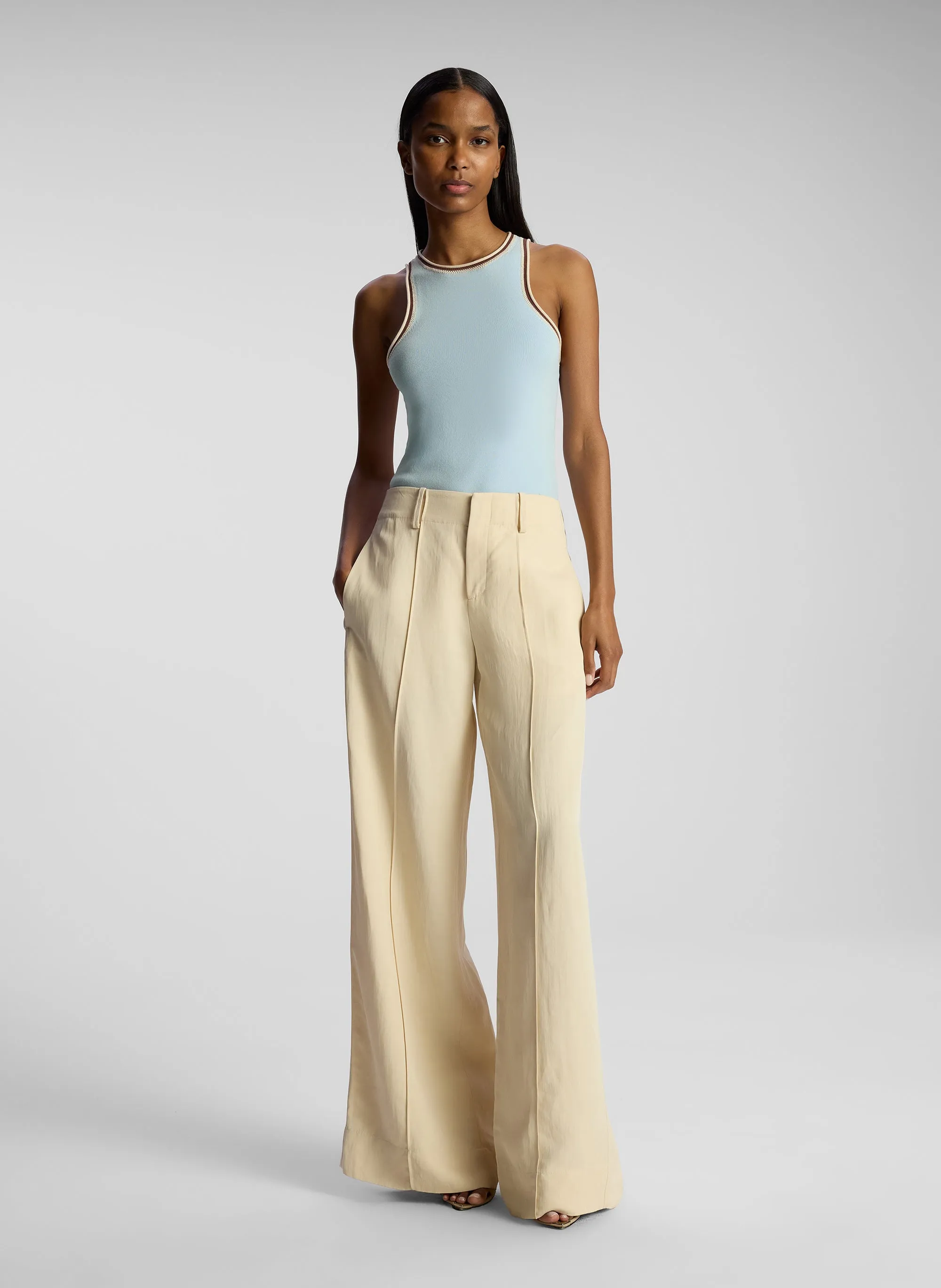 Nelly Contrast Trim Knit Tank sold by A.L.C. product image thumbnail 2