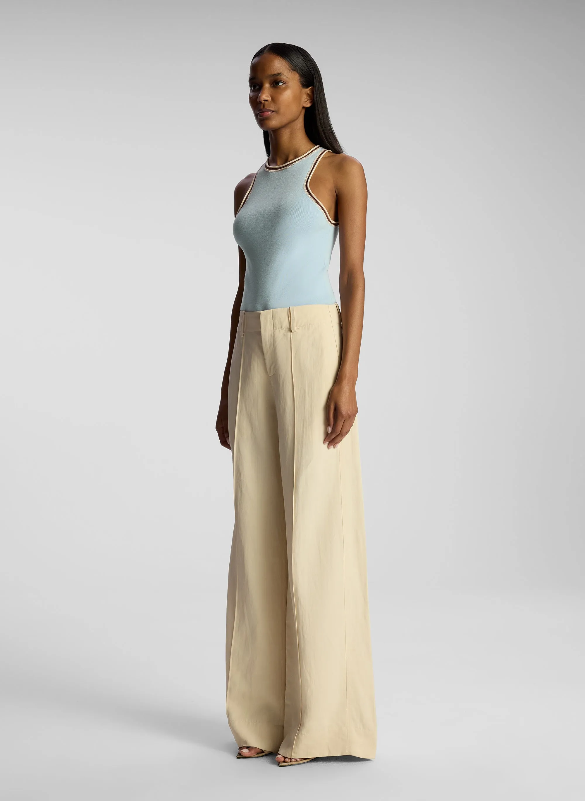 Nelly Contrast Trim Knit Tank sold by A.L.C. product image thumbnail 4