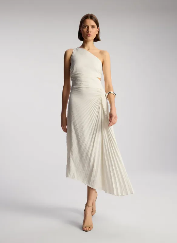 Dahlia Matte Pleated Dress sold by A.L.C.