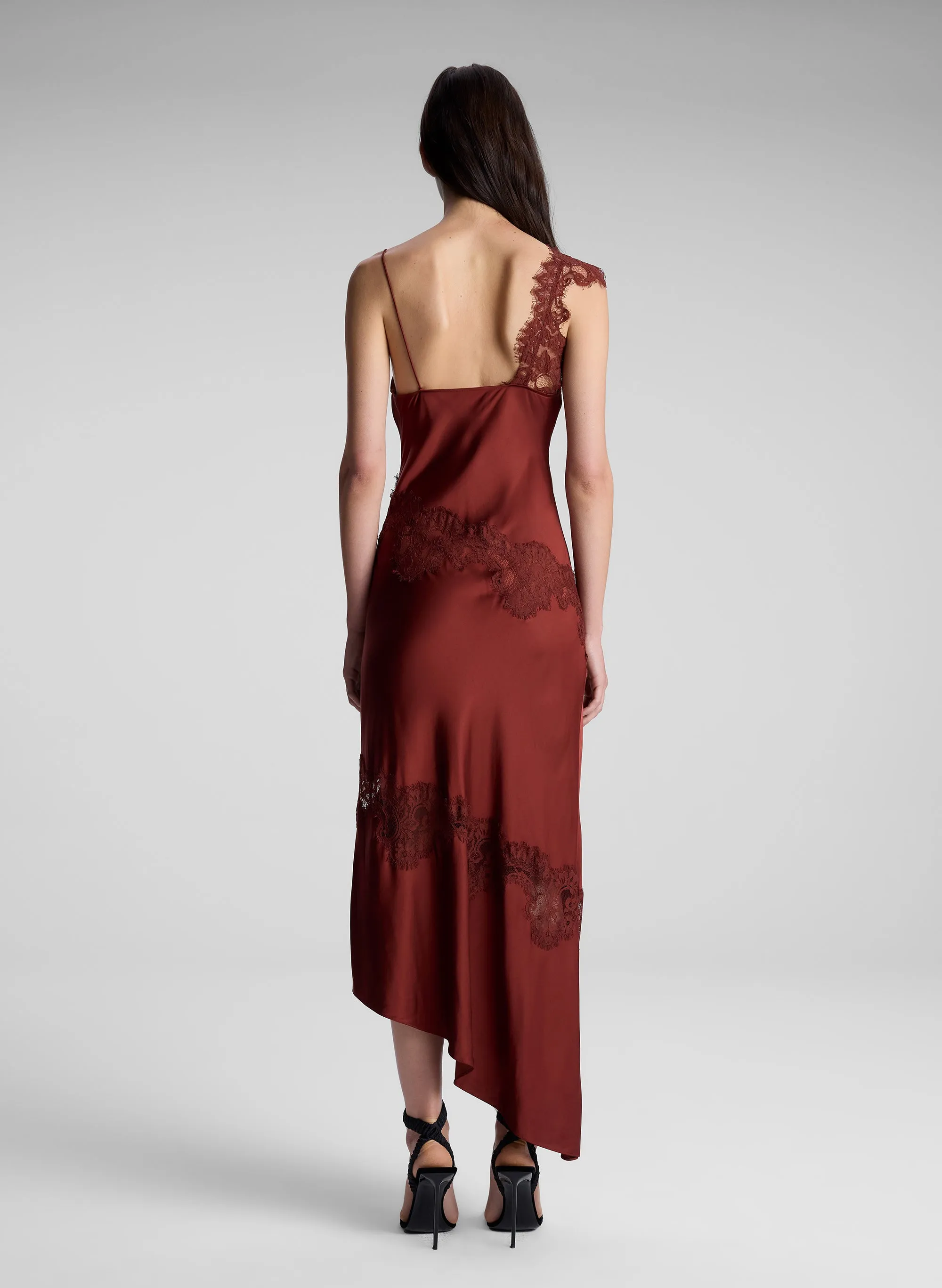 Stella Satin and Lace Midi Dress sold by A.L.C. product image thumbnail 5