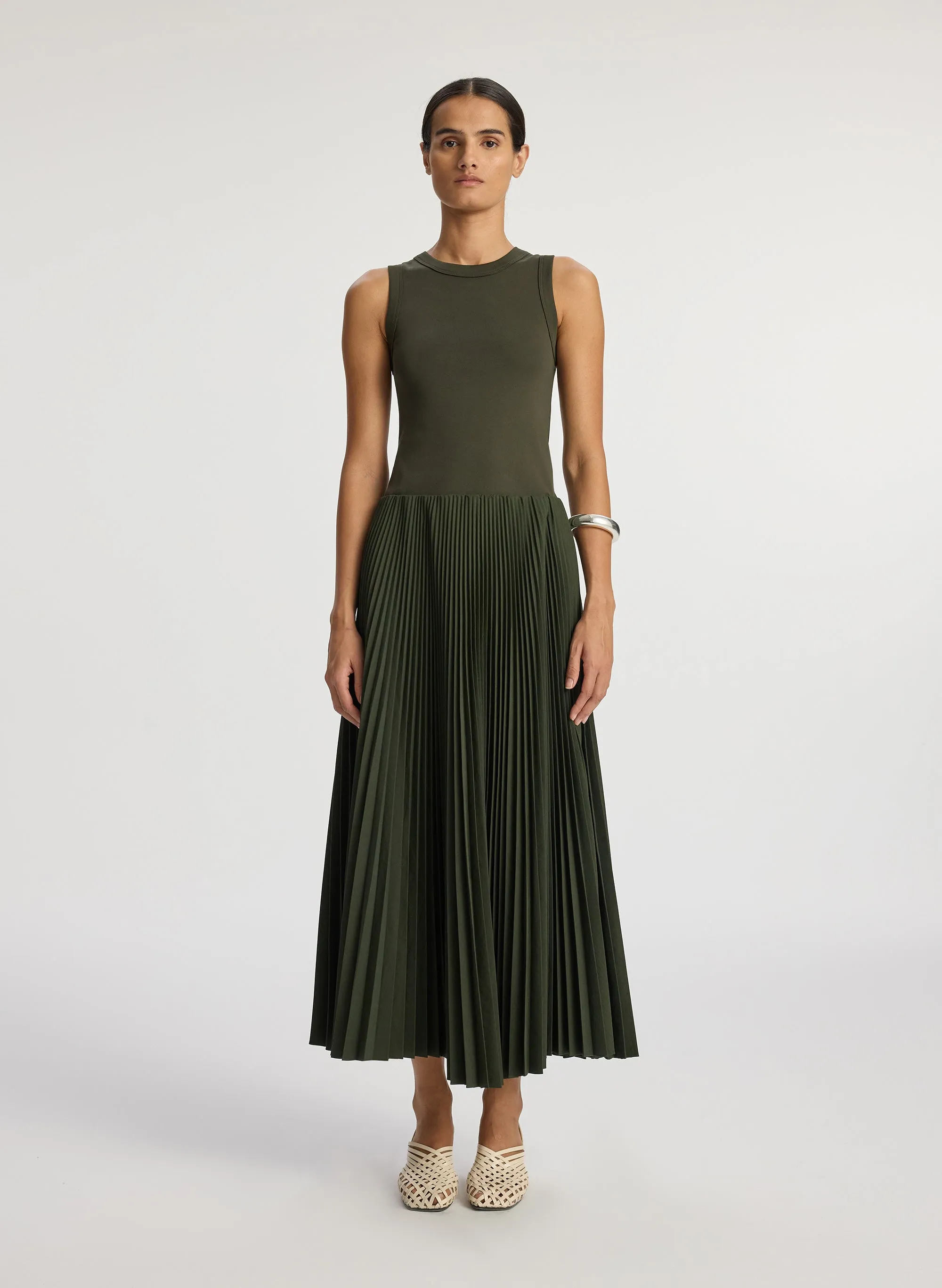 Tatum Pleated Midi Skirt sold by A.L.C. product image thumbnail 3
