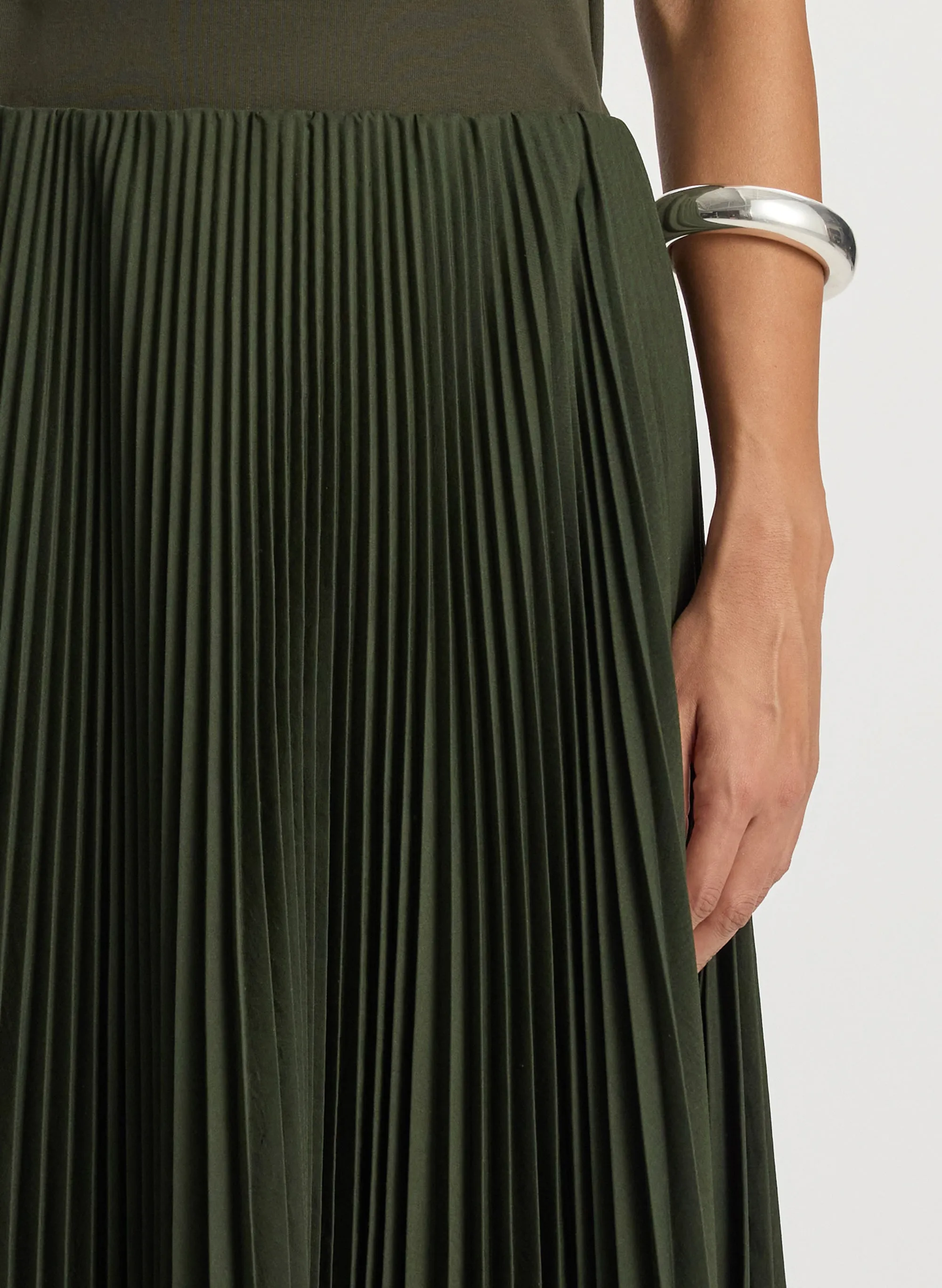 Tatum Pleated Midi Skirt sold by A.L.C. product image thumbnail 2