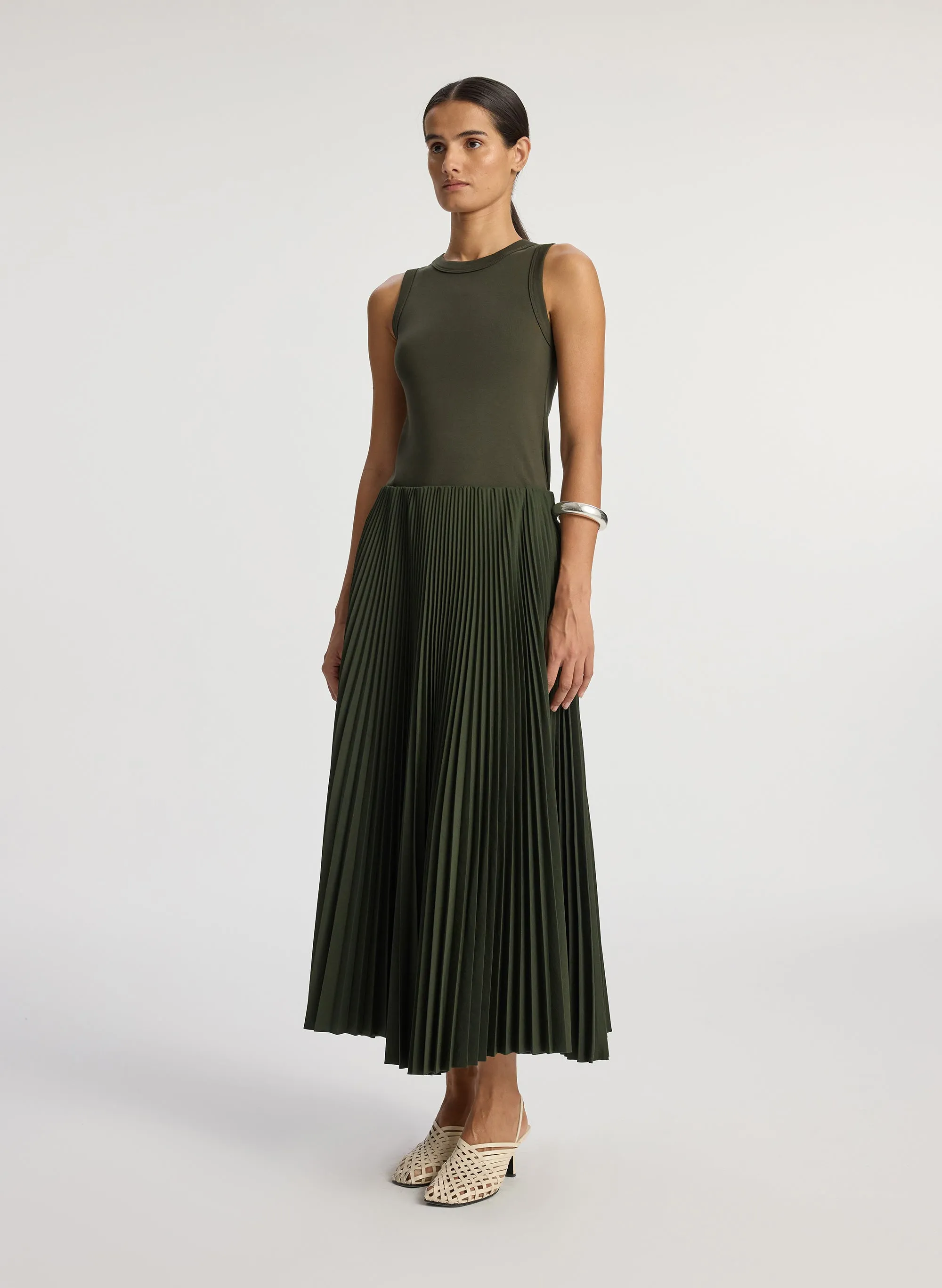 Tatum Pleated Midi Skirt sold by A.L.C. product image thumbnail 4