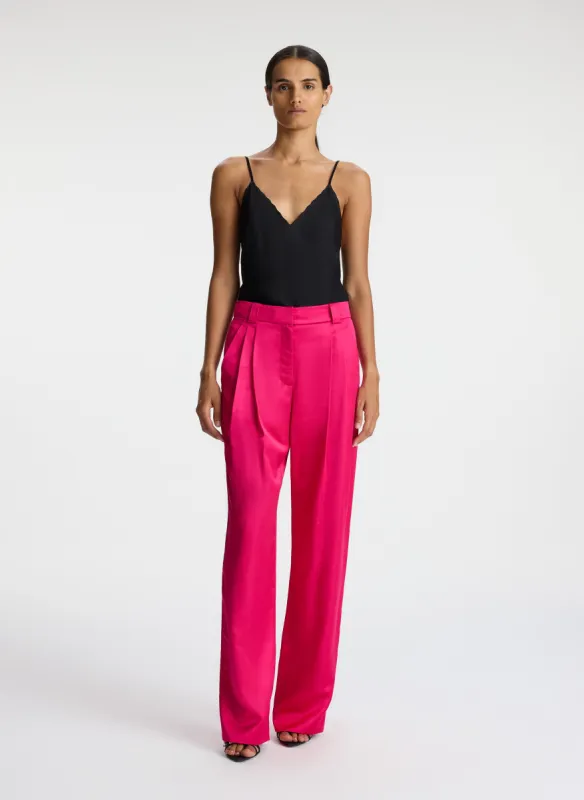 Fynn Structured Satin Pant made by A.L.C.