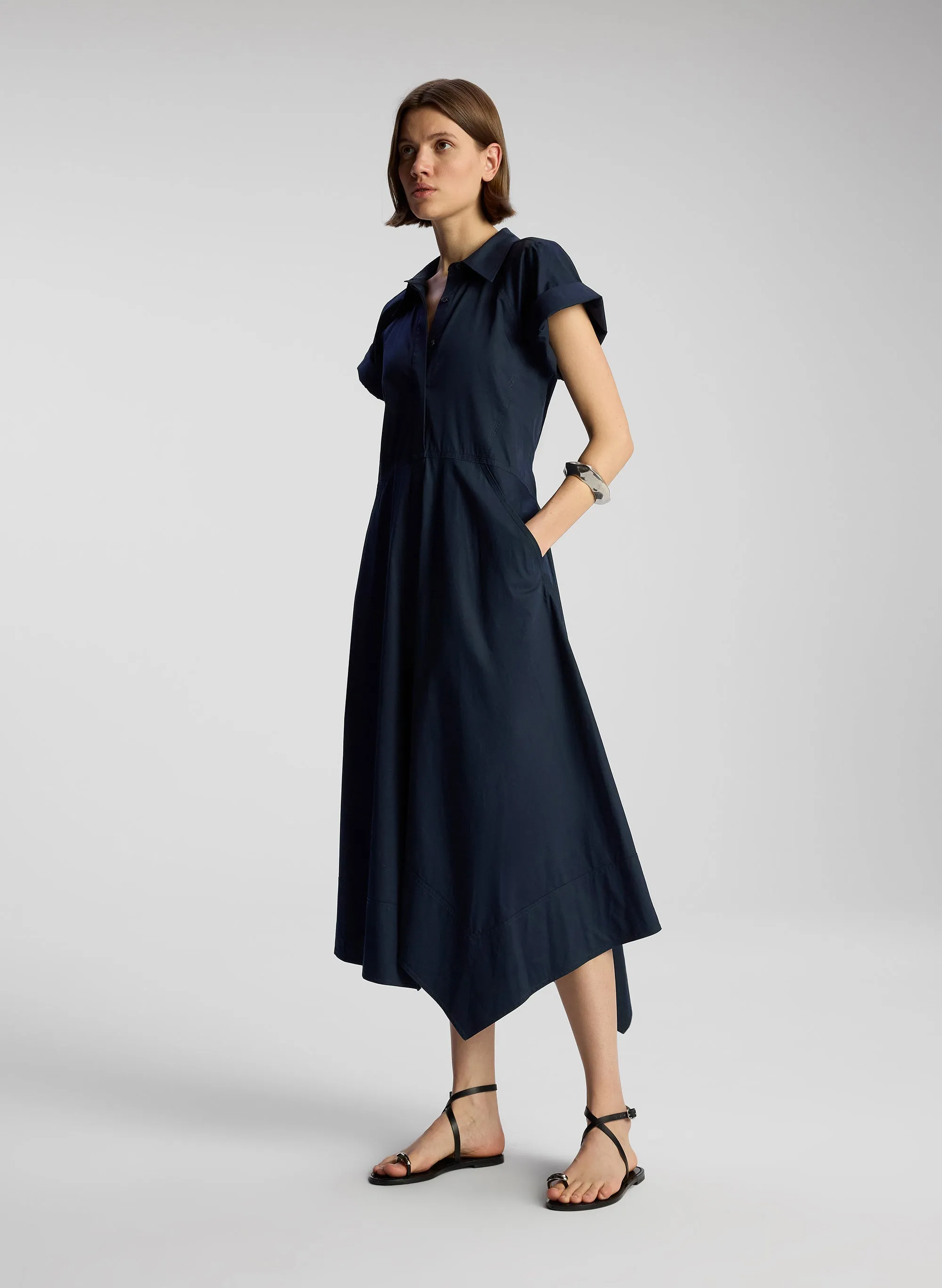 Julianna Cotton Midi Shirtdress sold by A.L.C. product image thumbnail 5