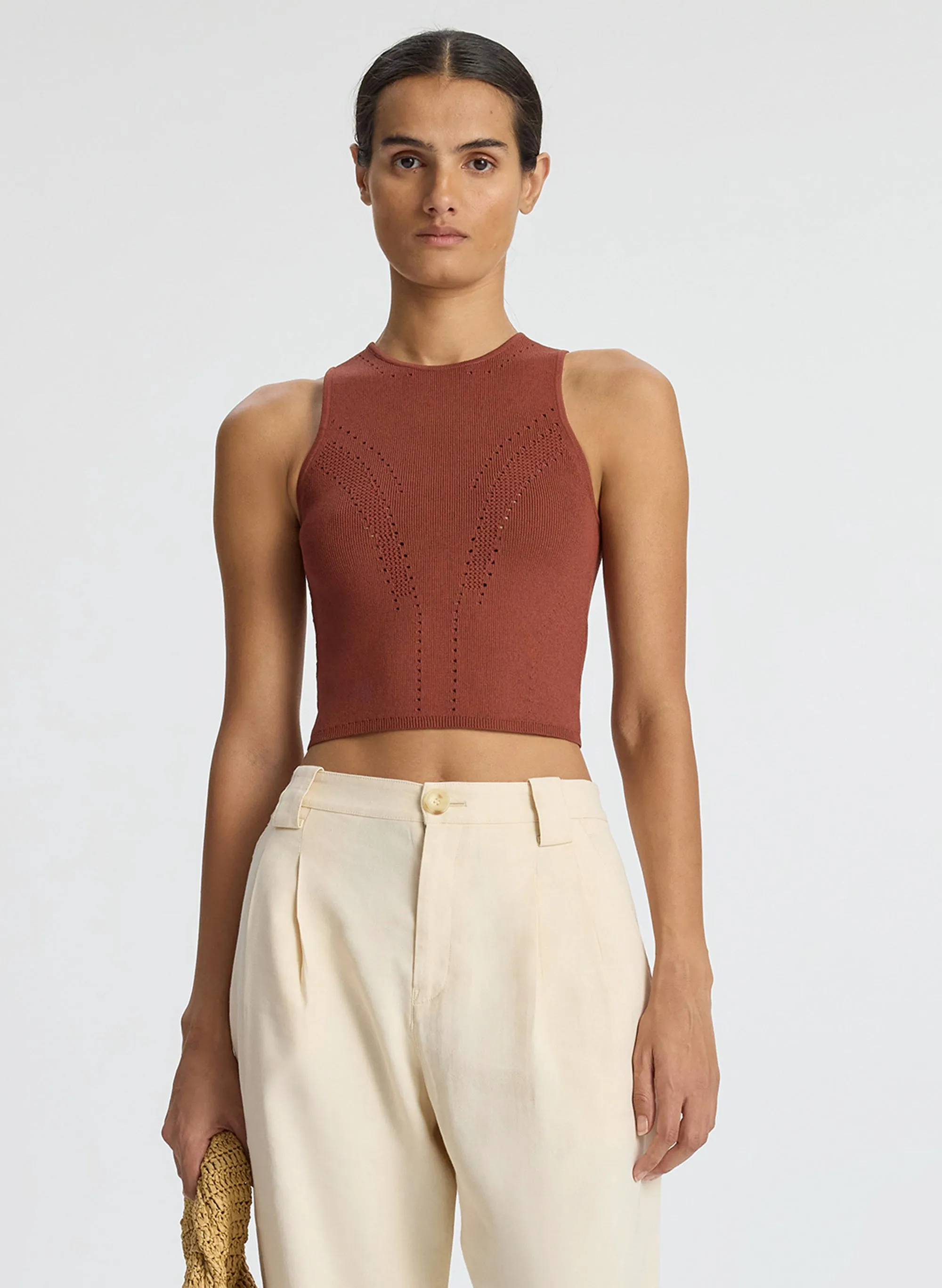 Tara Compact Knit Top sold by A.L.C.