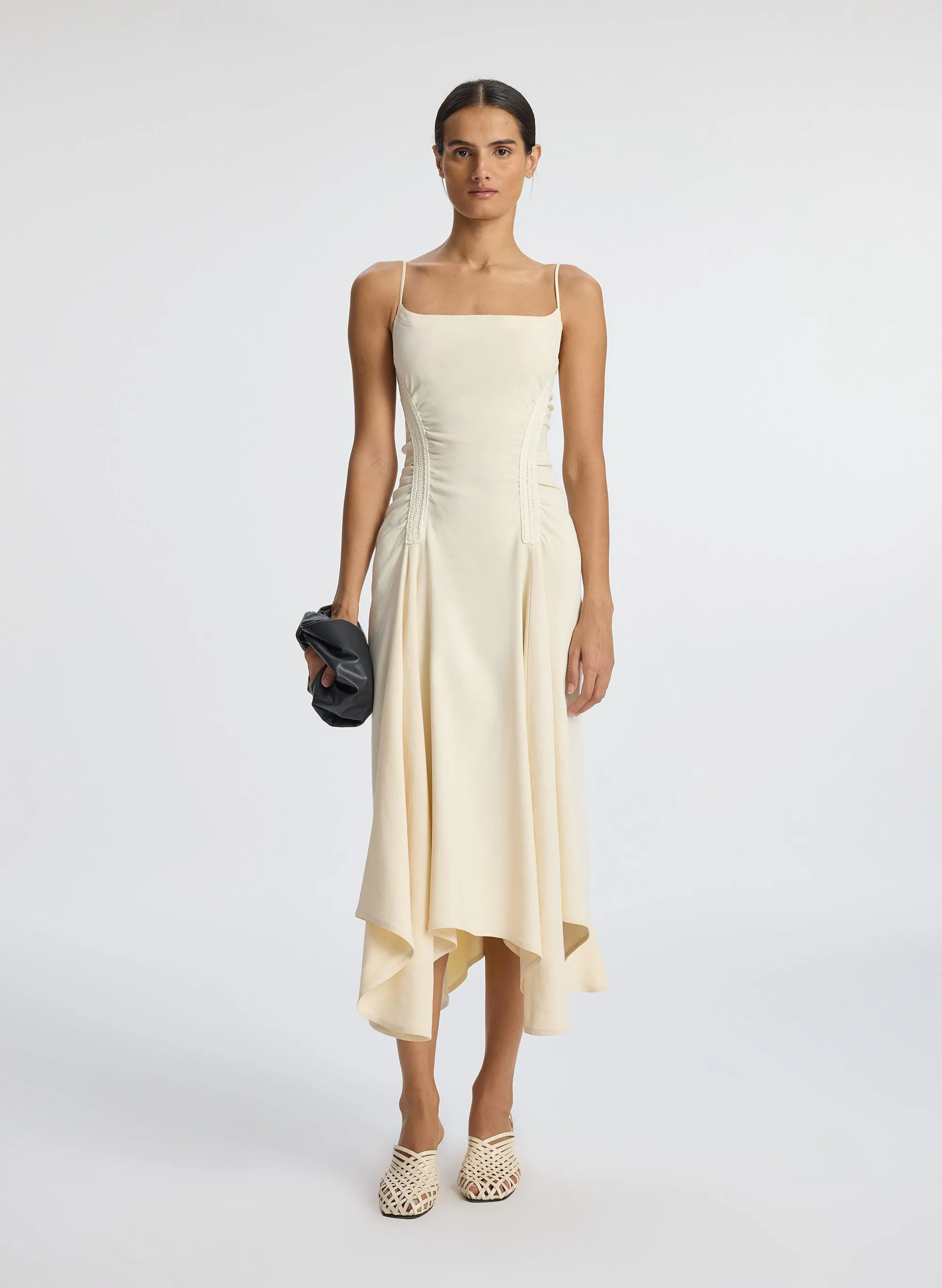 Silvia Stretch Linen Midi Dress sold by A.L.C. product image thumbnail 3