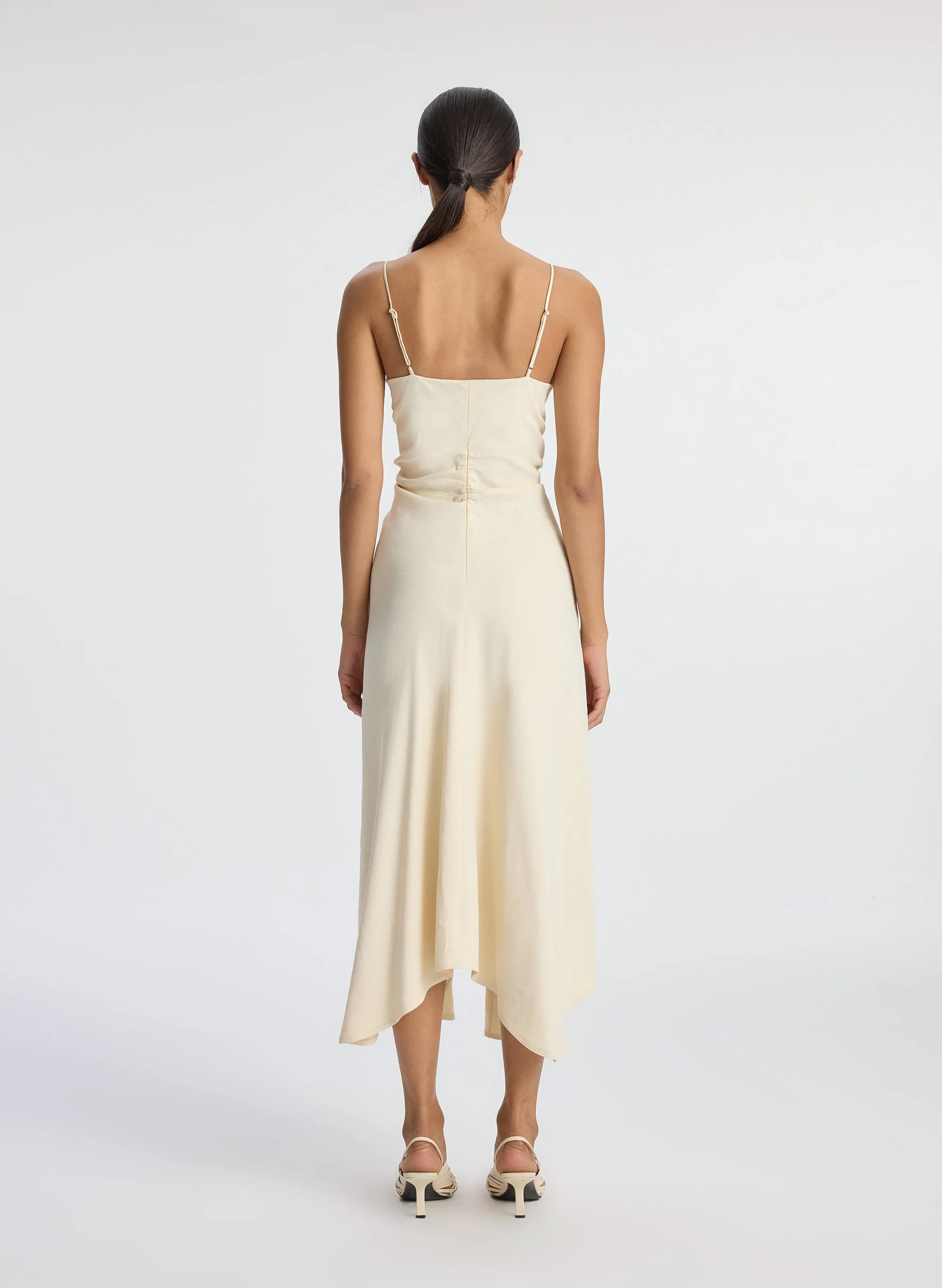 Silvia Stretch Linen Midi Dress sold by A.L.C. product image thumbnail 5
